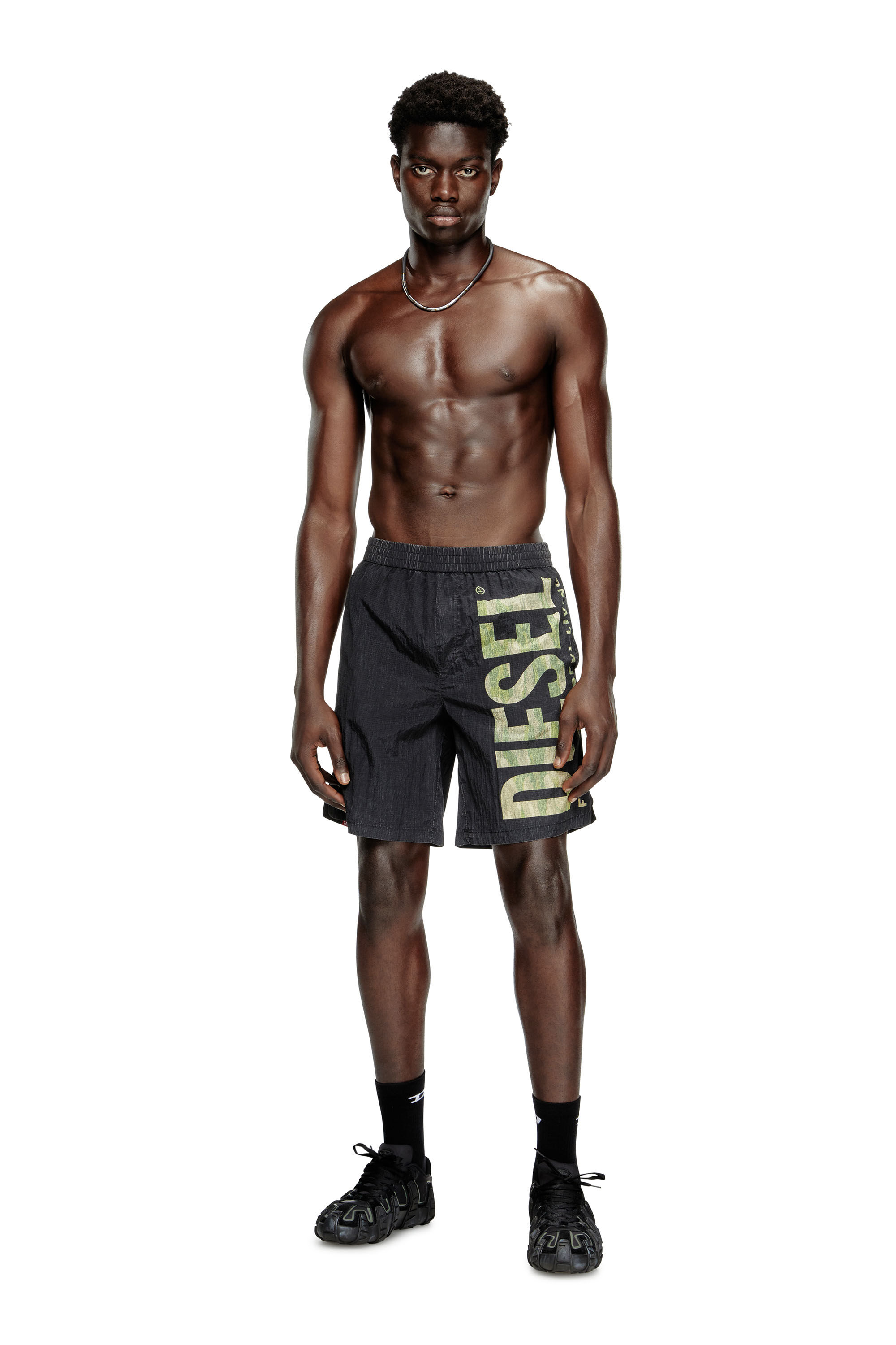 Diesel - POWEL-47.5-UTLT, Pantalones cortos de surf de ripstop con estampado de camuflaje Hombre in Multicolor - 2