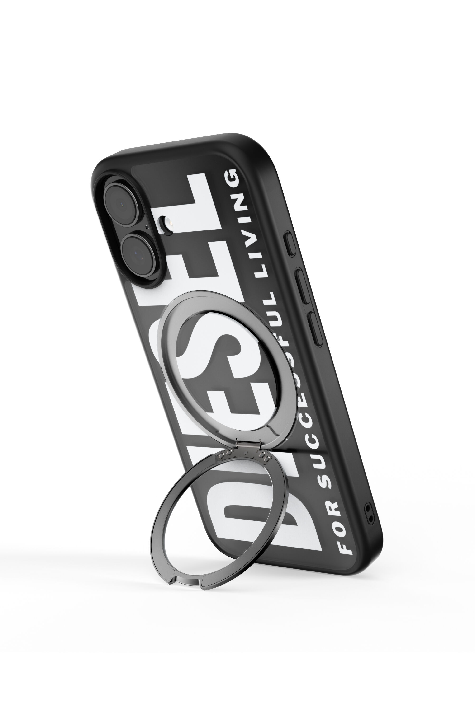 Diesel - 60403 RING STAND CASE, Funda Ringstand-Magsafe para iPhone 17 Unisex in Negro - 5