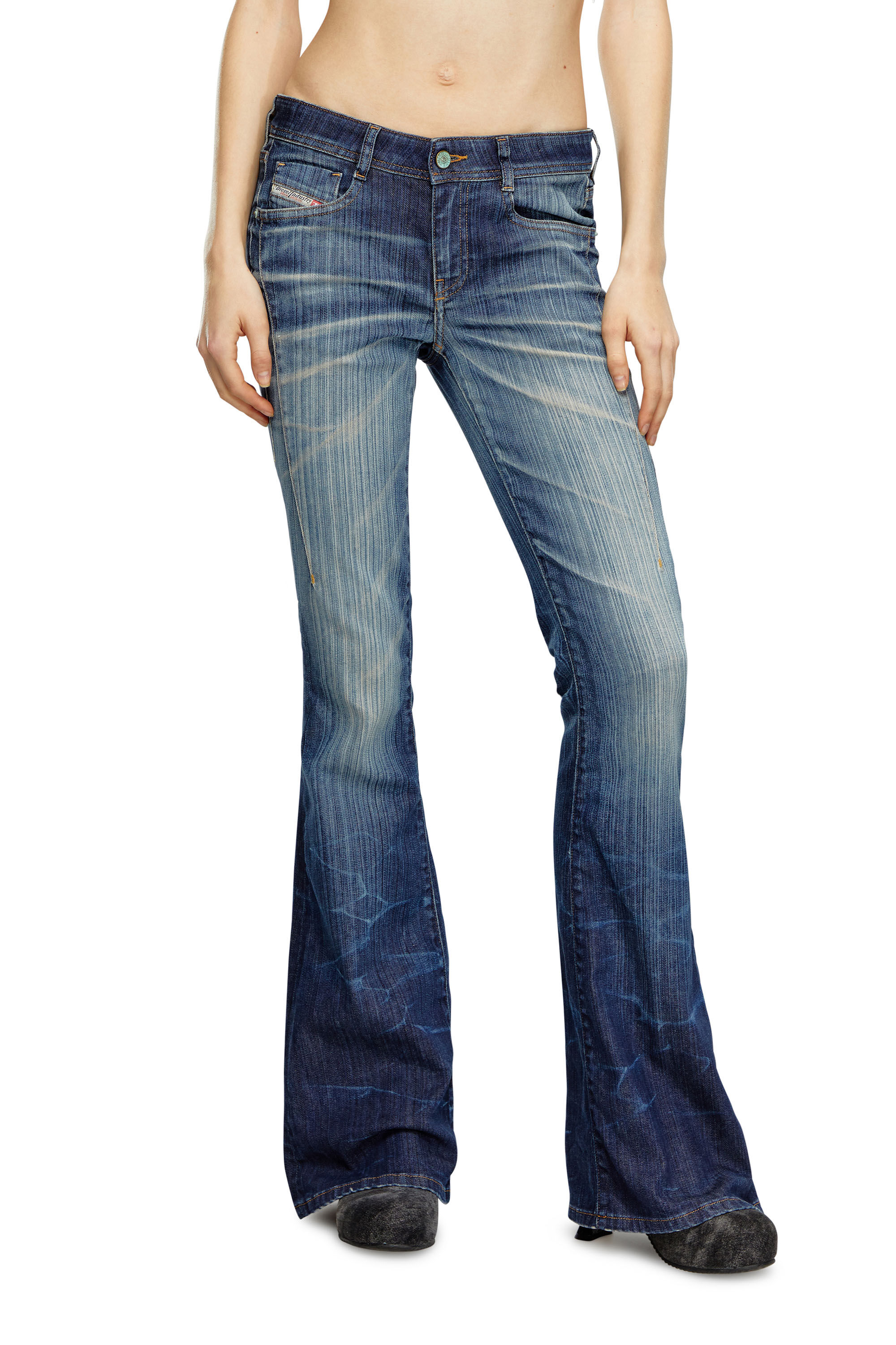 Diesel - Bootcut and Flare Jeans 1969 D-Ebbey 09I03, Azul Oscuro - Image 3