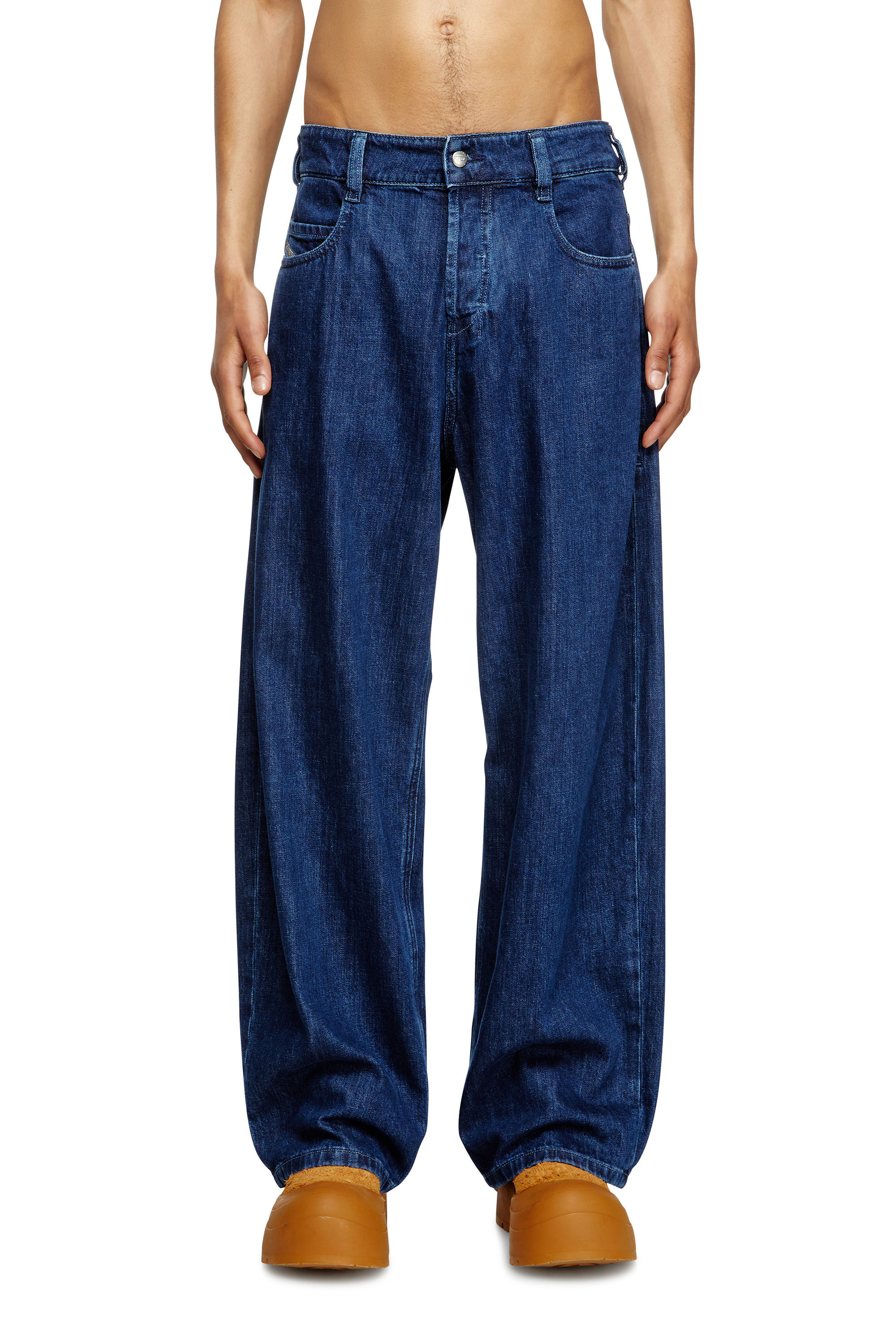 Diesel - Relaxed Jeans 1997 D-Enim 0DBDX Unisex, Azul Oscuro - 3