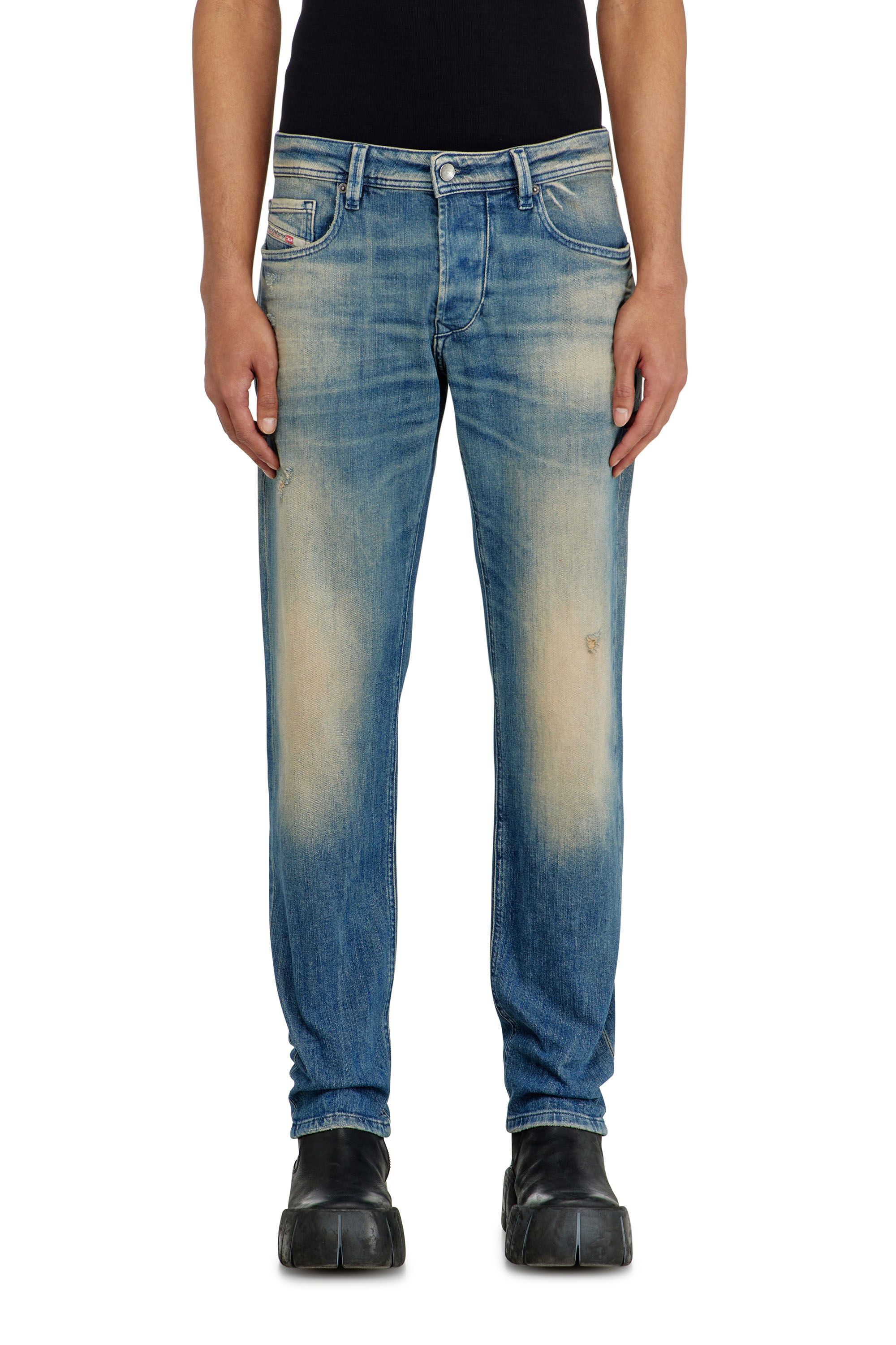 Diesel - Man's Regular 2030 D-Krooley Joggjeans&reg; 068XU, Dark Blue - 4