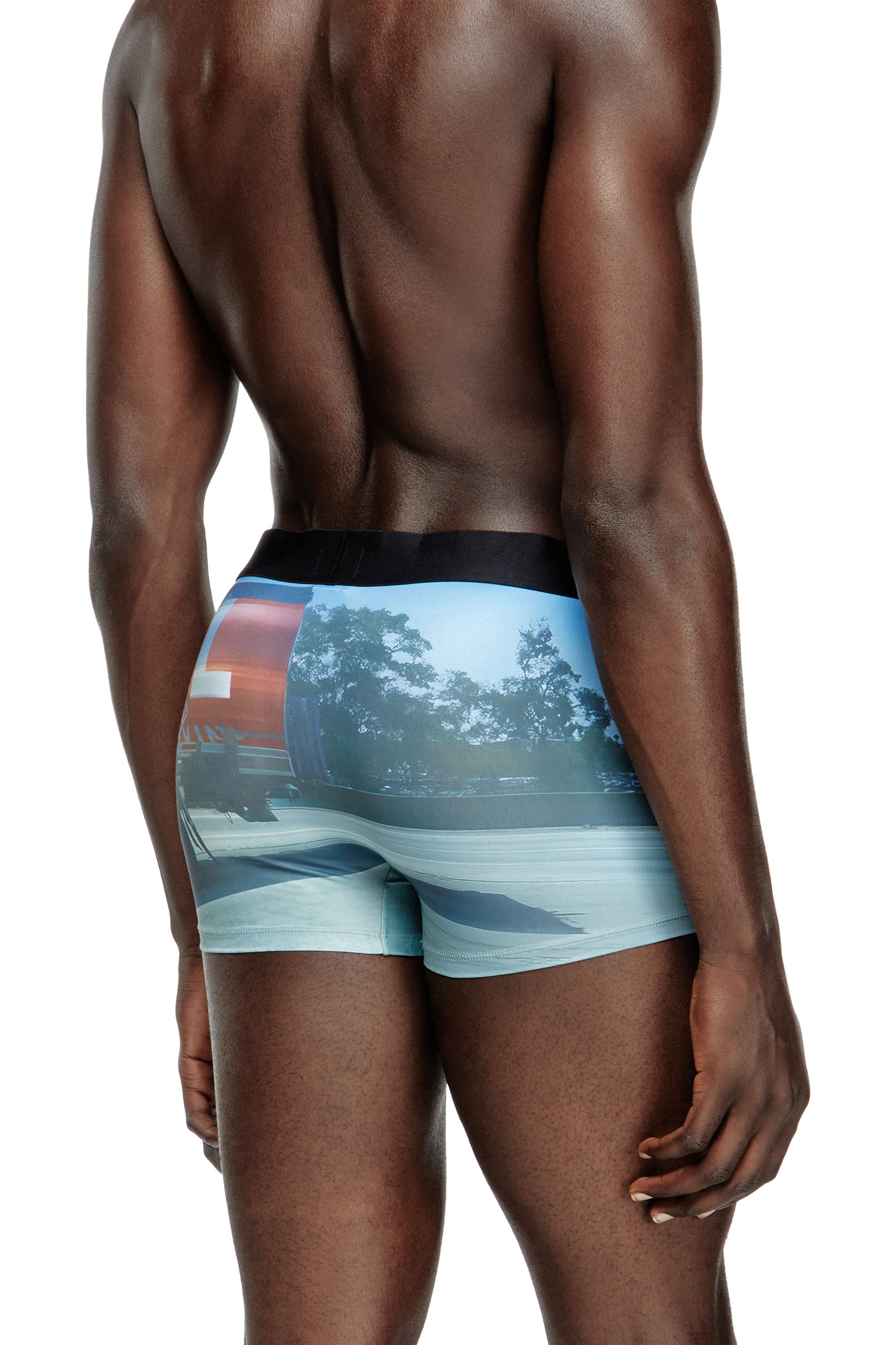 Diesel - DAMIEN-D-POP-40, Bóxers ajustados con estampado pop Hombre in Azul marino - 4
