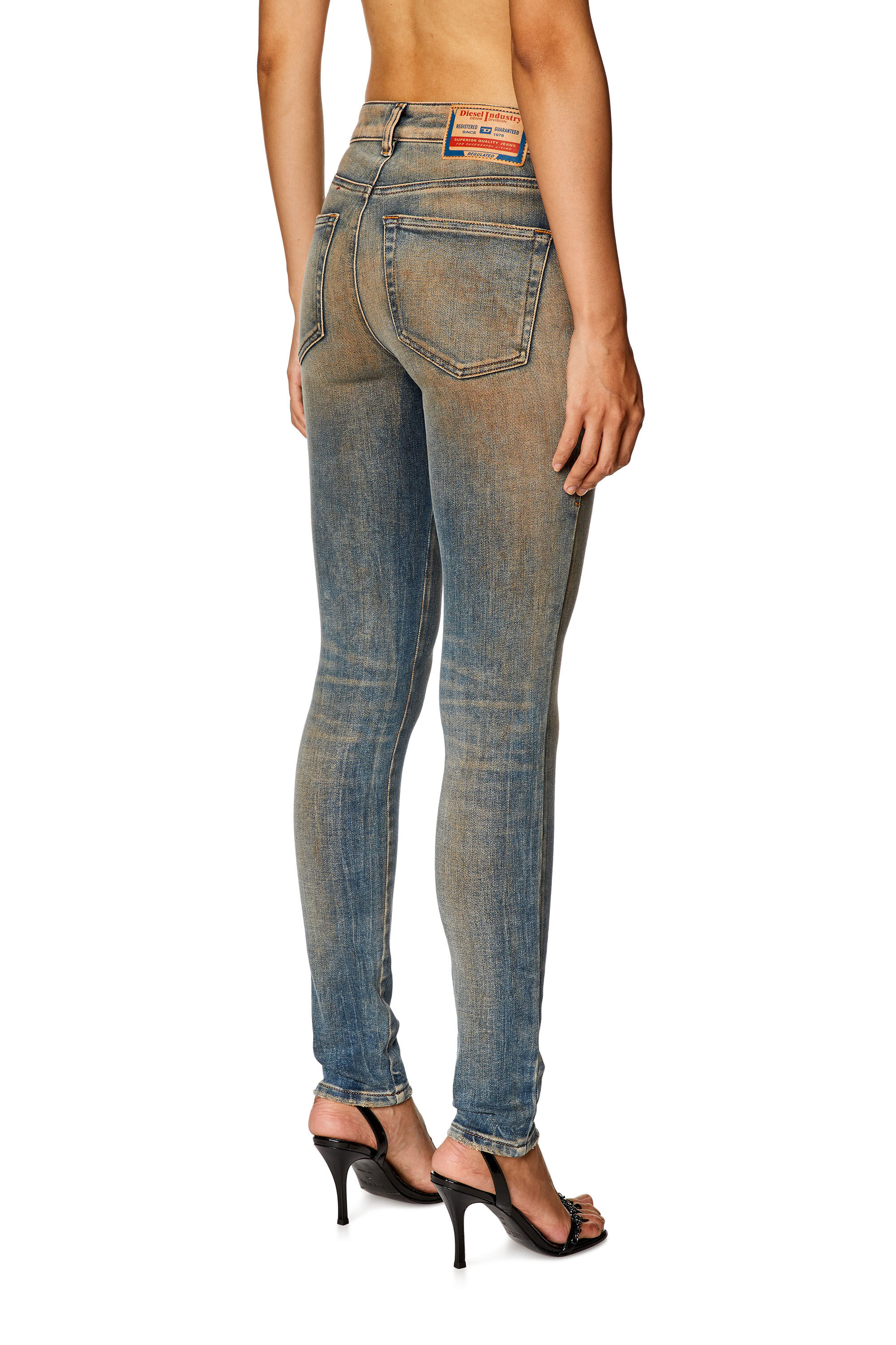 Diesel - Super skinny Jeans 2017 Slandy 09H83, Azul medio - Image 4