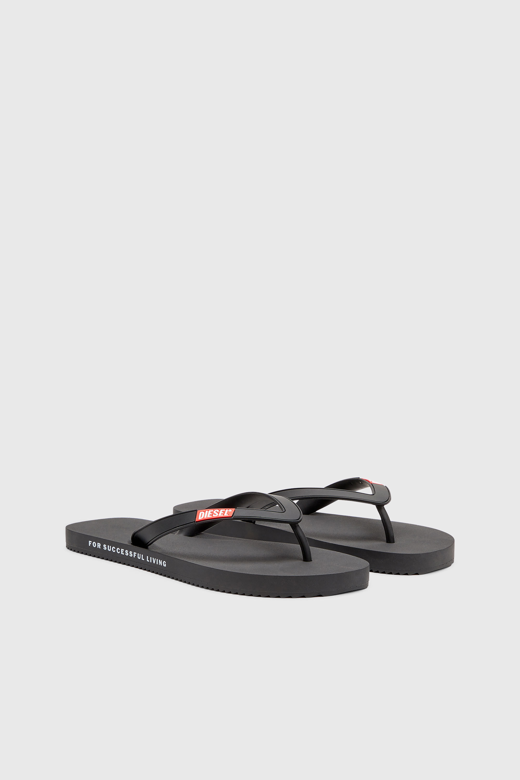 Diesel - SA-RIO, Sa-Rio-Chancletas de goma Hombre in Negro - 2