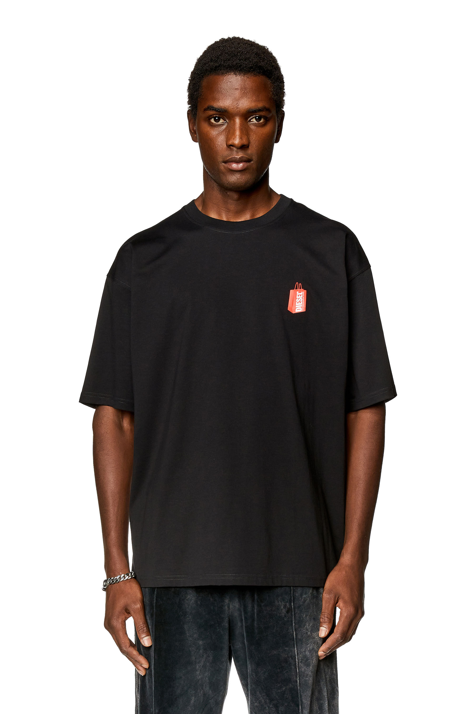 Diesel - T-BOXT-N2, Hombre Camiseta con estampado de deportiva Prototype in Negro - Image 3