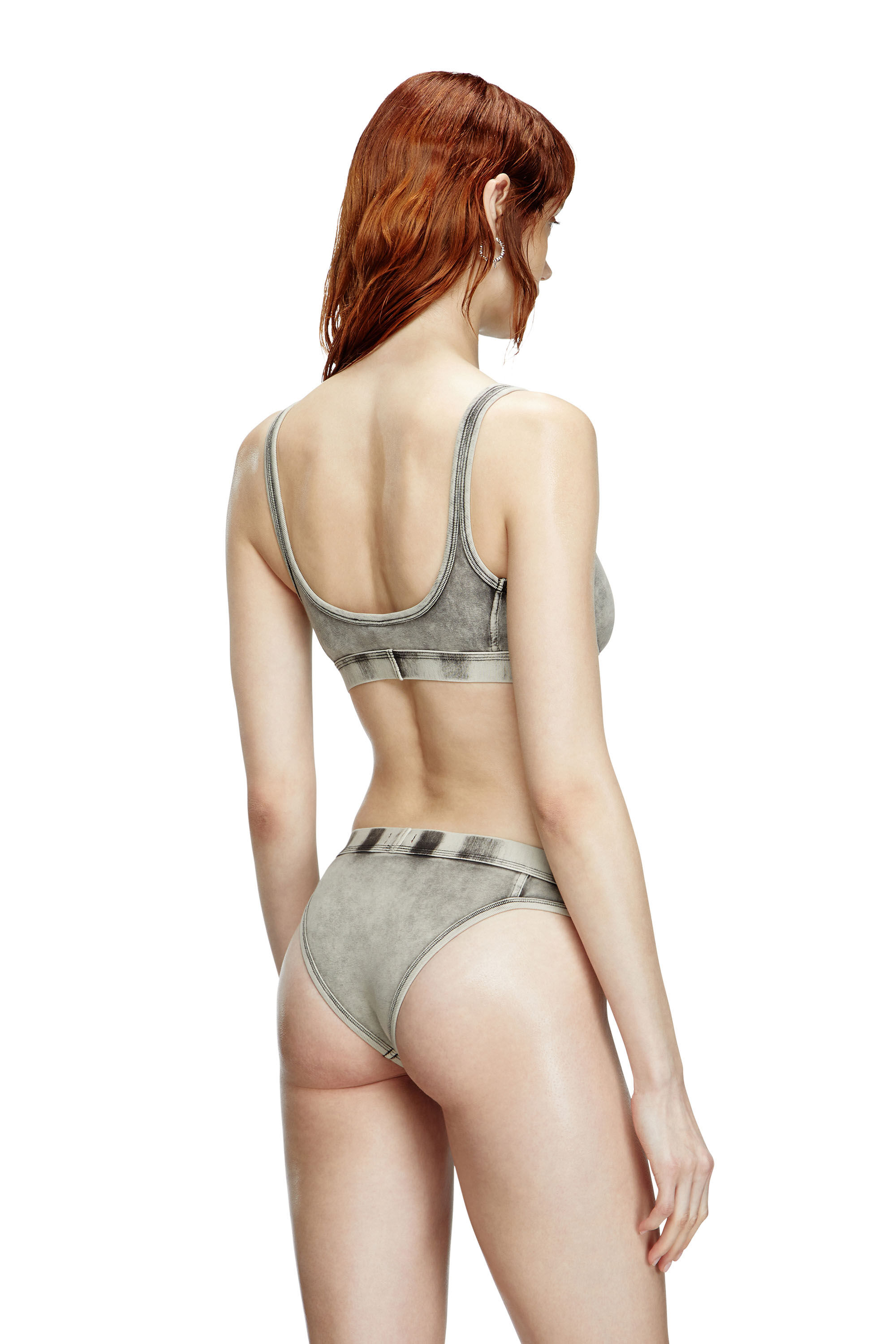 Diesel - CLODIA-DNM, Slip de tejido con efecto denim Mujer in Gris - 4