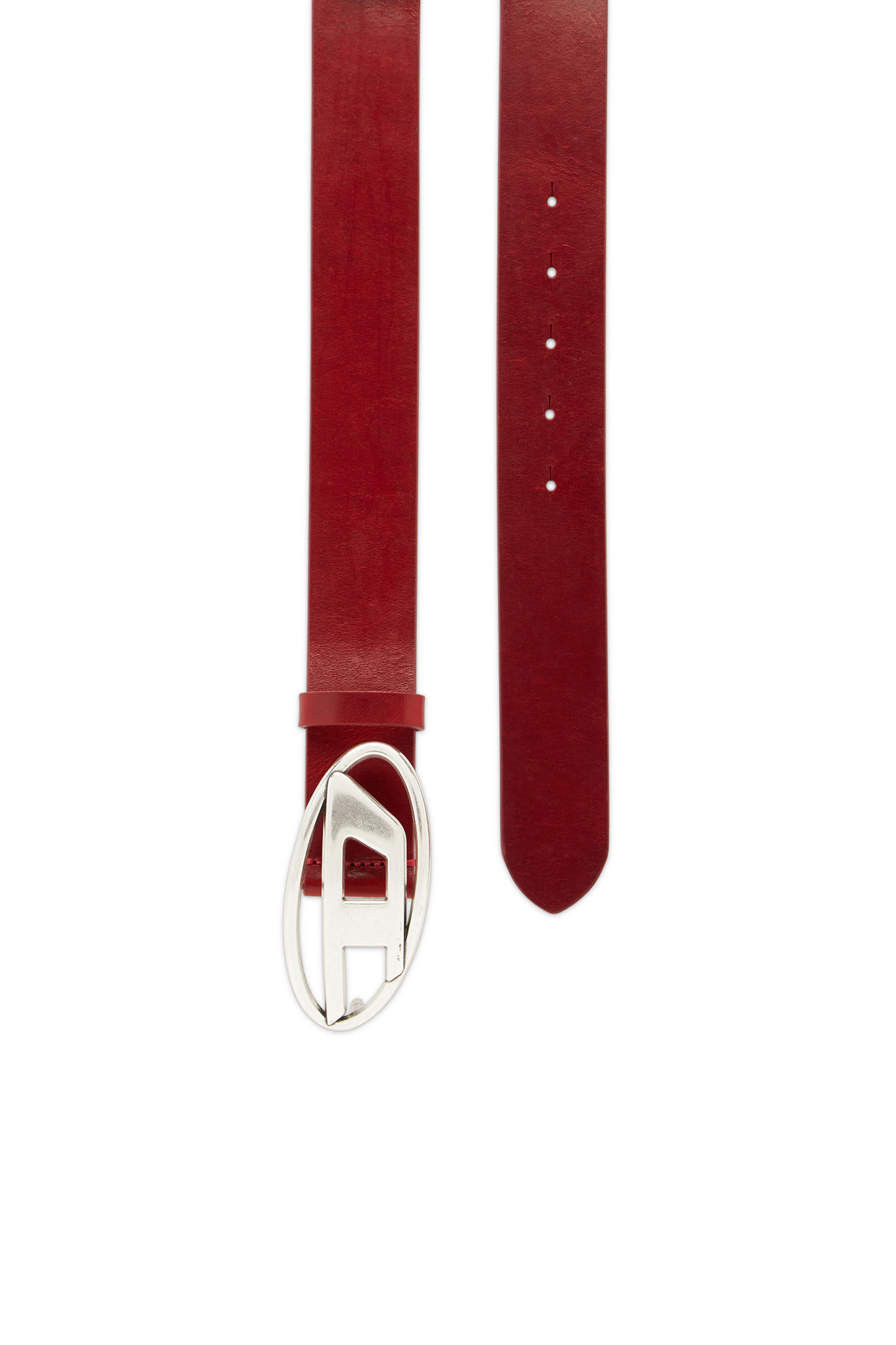 B-1DR: cinturón plateado con hebilla en D para mujer | Diesel