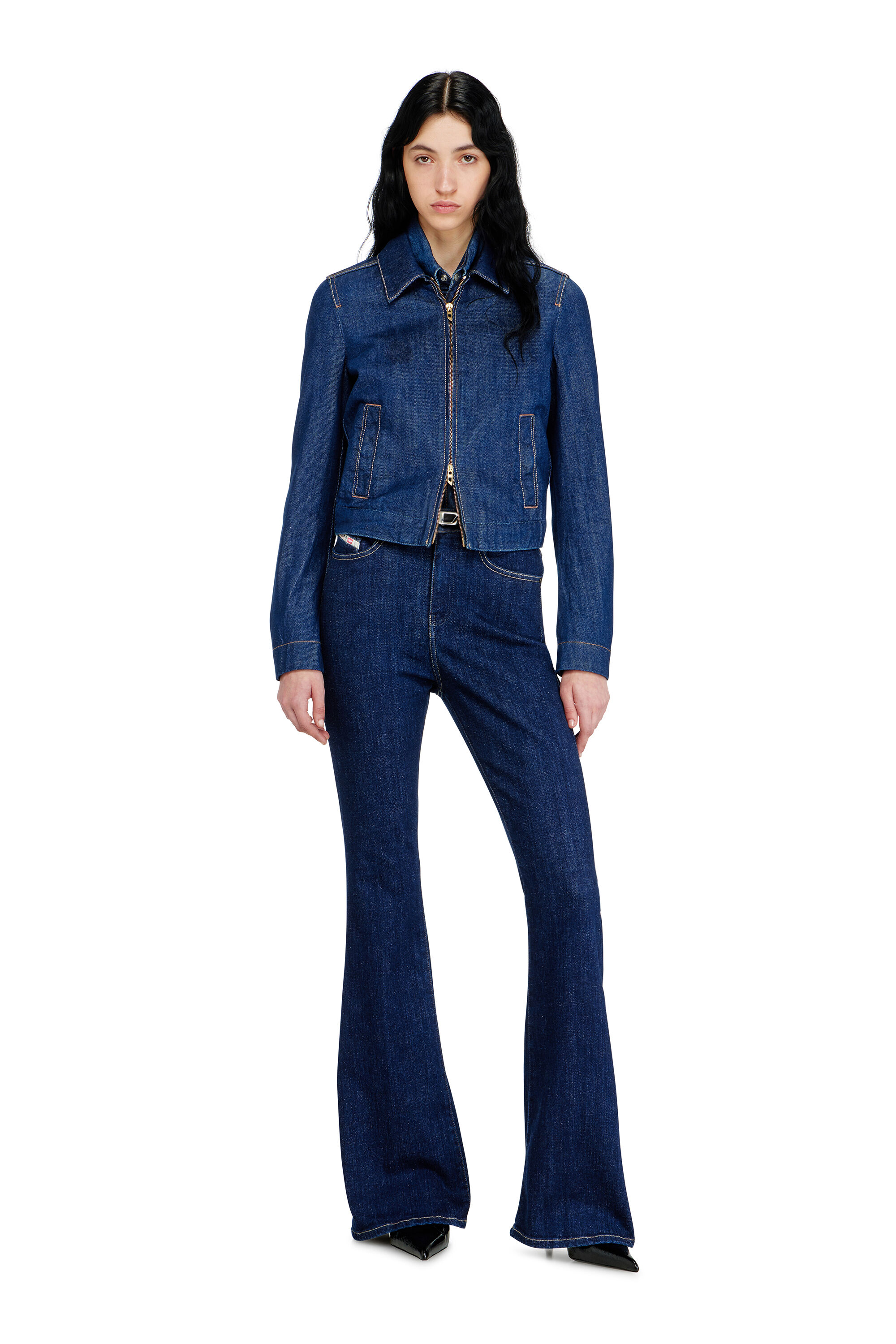 Diesel - Bootcut Jeans 1973 D-Partt 09Q03 Mujer, Azul Oscuro - 1