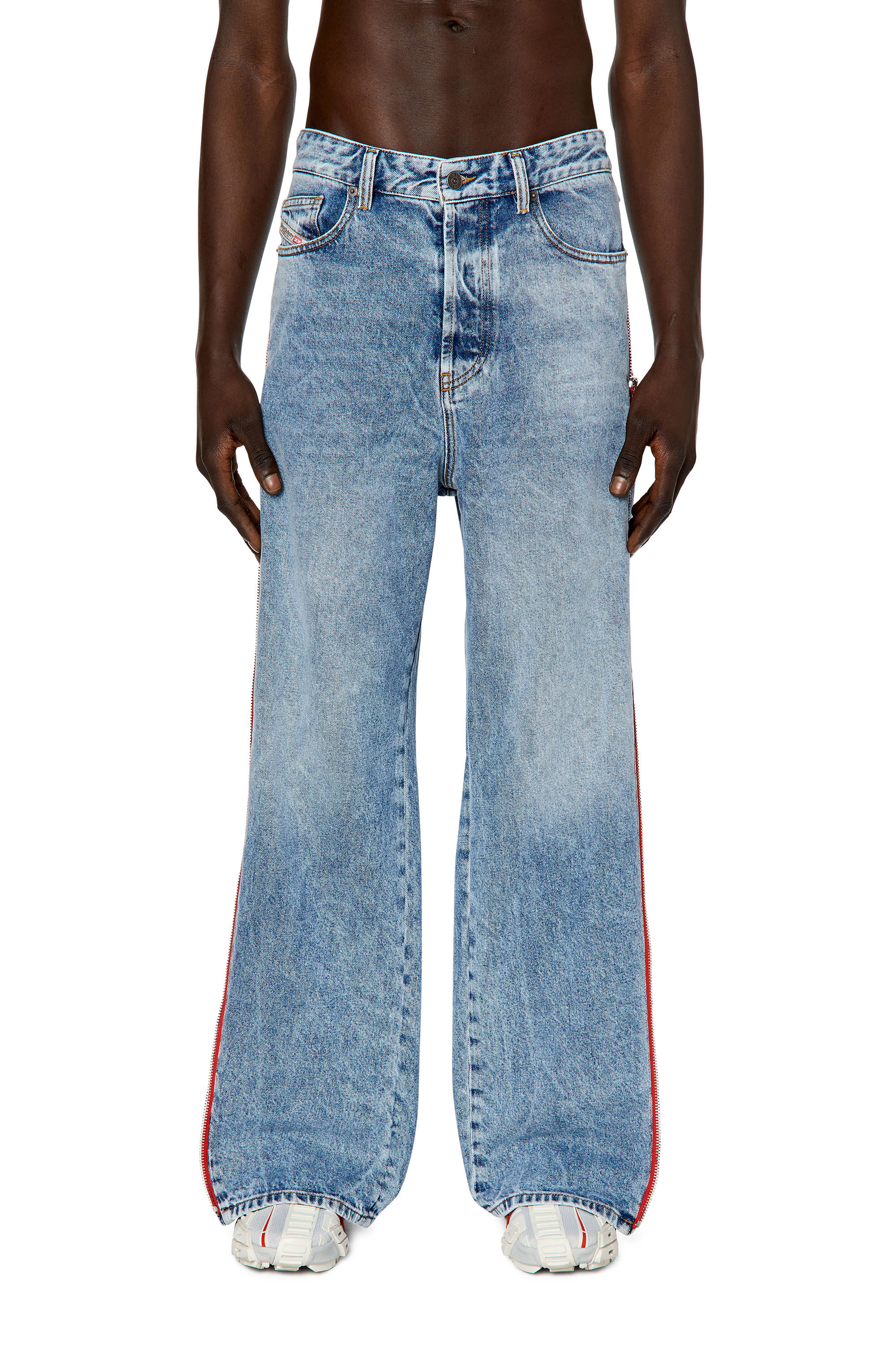 Diesel - D-Rise 09G47 Straight Jeans, Azul Claro - Image 3