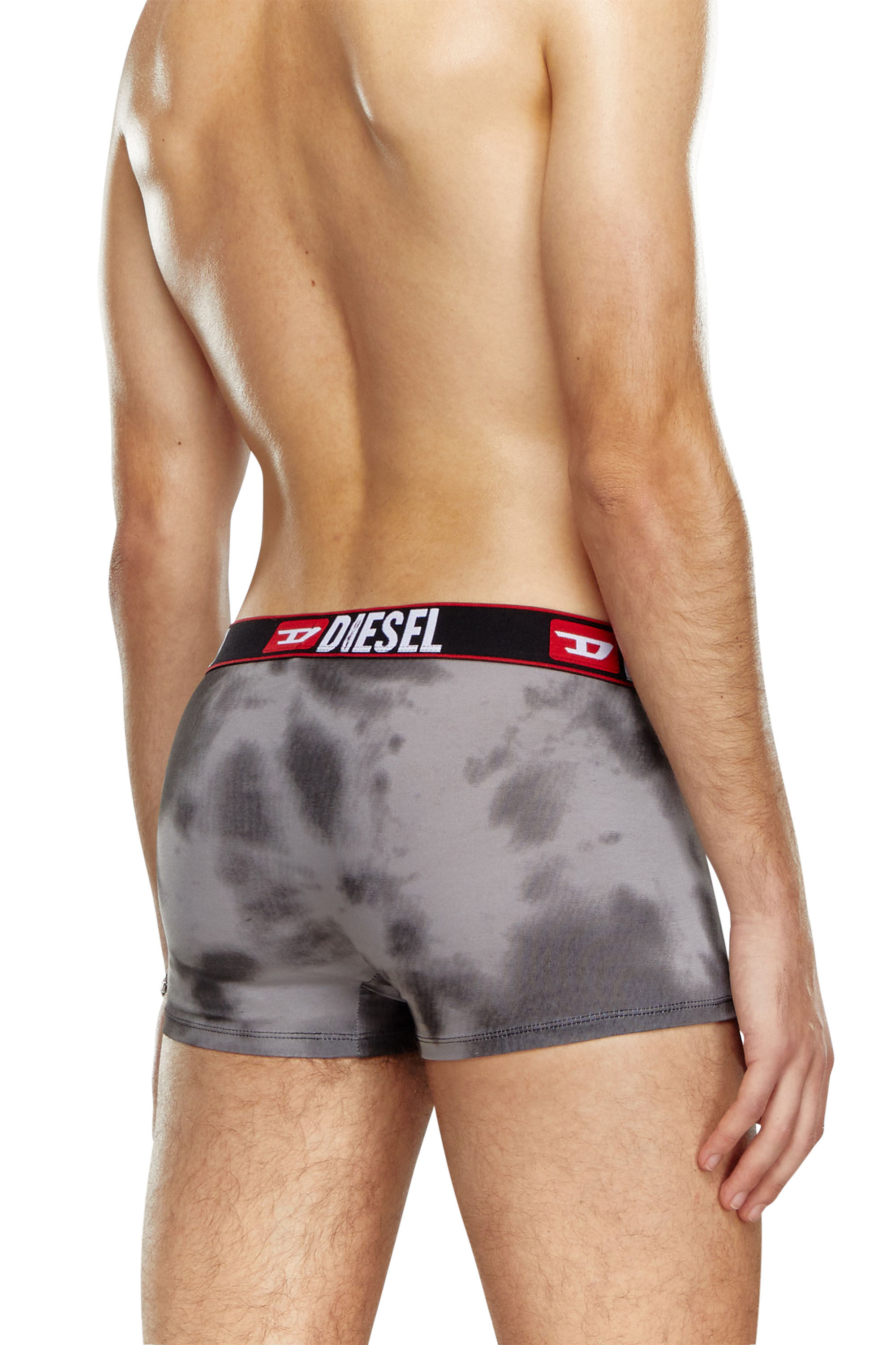 Diesel - UMBX-DAMIEN, Bóxers ajustados con estampado nublado Hombre in Negro - 4