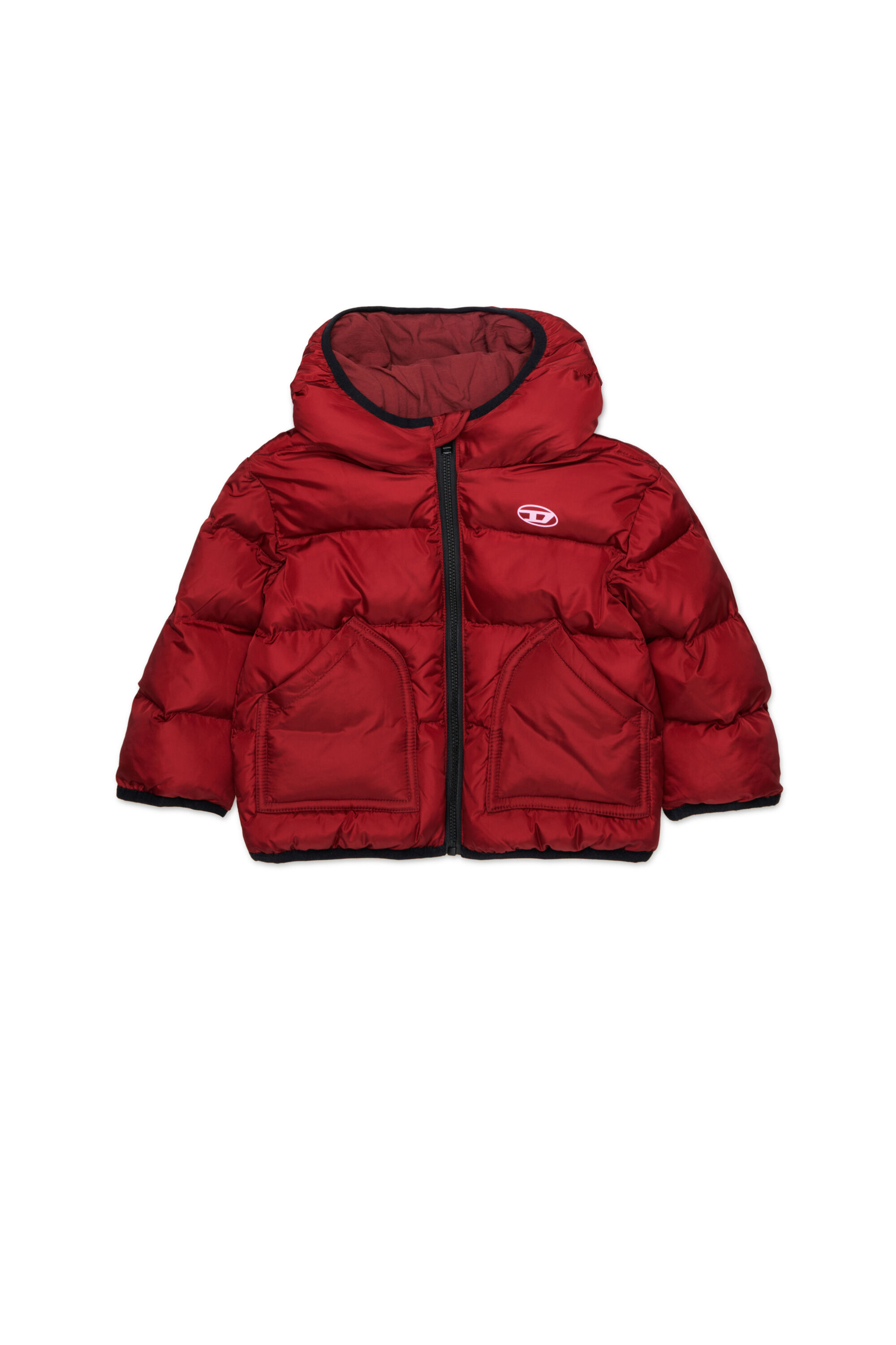 Diesel - JSIPB, Chaqueta acolchada con Logo Oval D Unisex in Rojo - 1