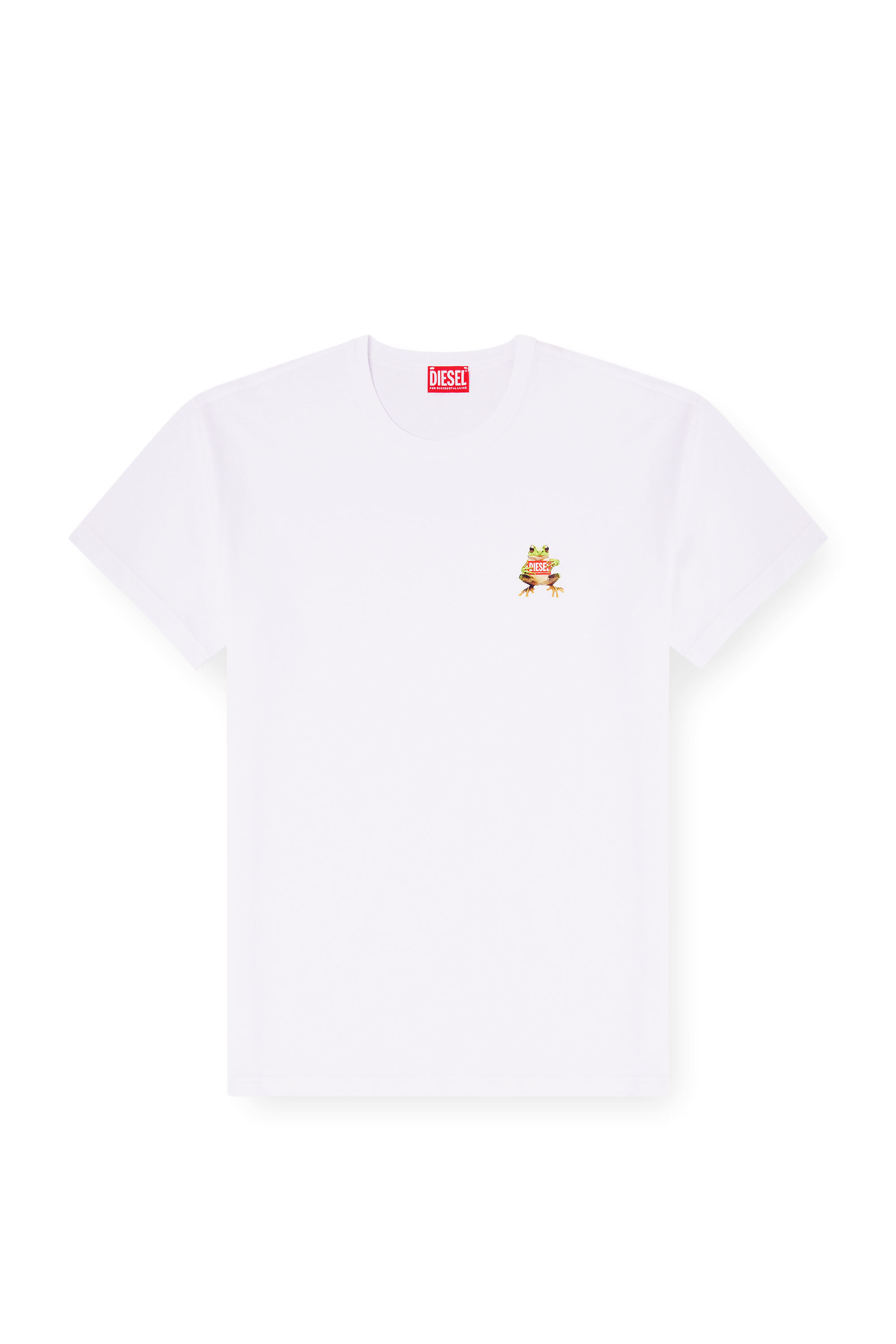 Diesel - T-NORM-FROG, Camiseta con estampado de rana y logotipo Hombre in ToBeDefined - 2