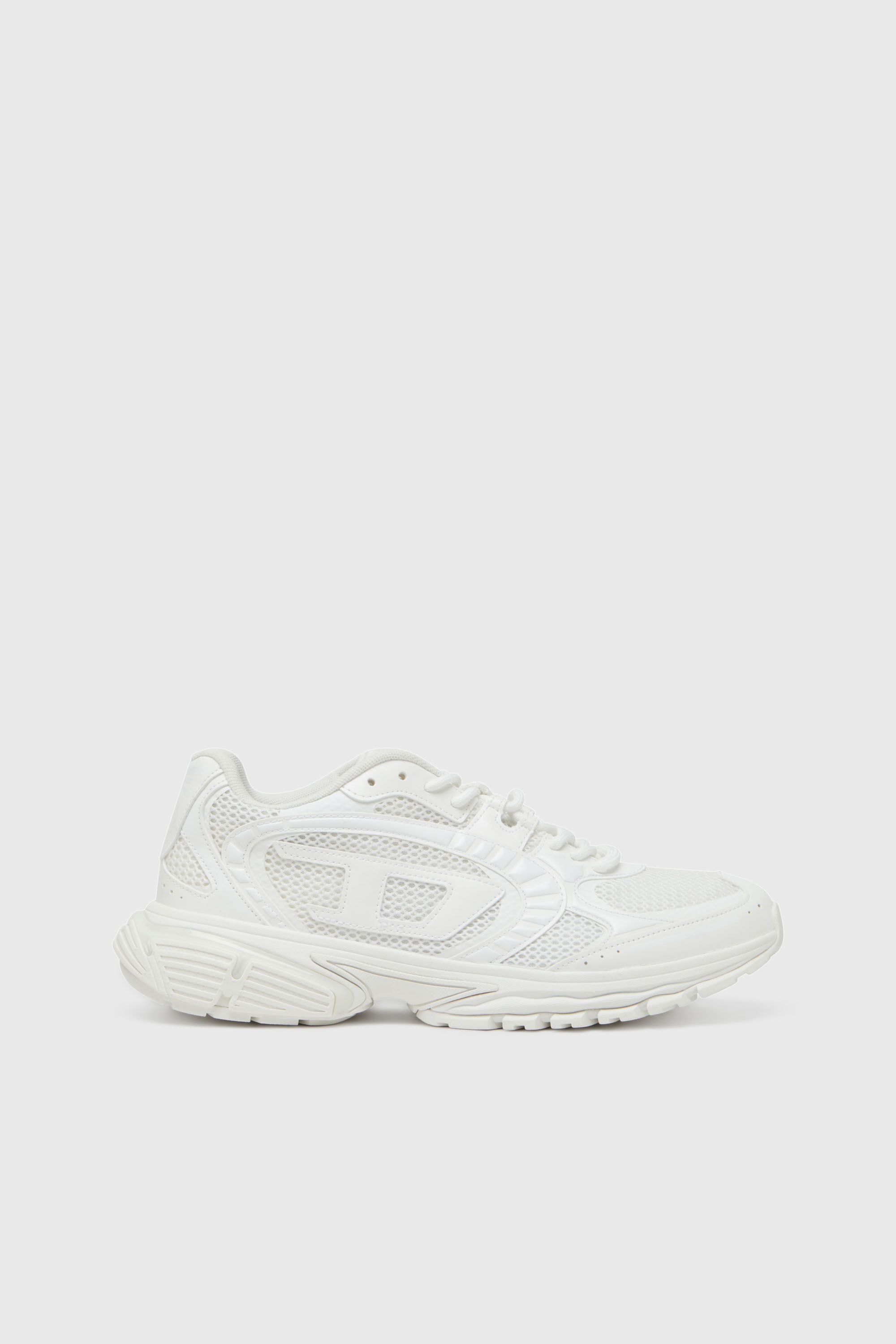 Diesel - S-PRO-V-DENSE LOW, S-Pro-V-Dense-Deportivas de malla con logotipo Oval D Hombre in Blanco - 1