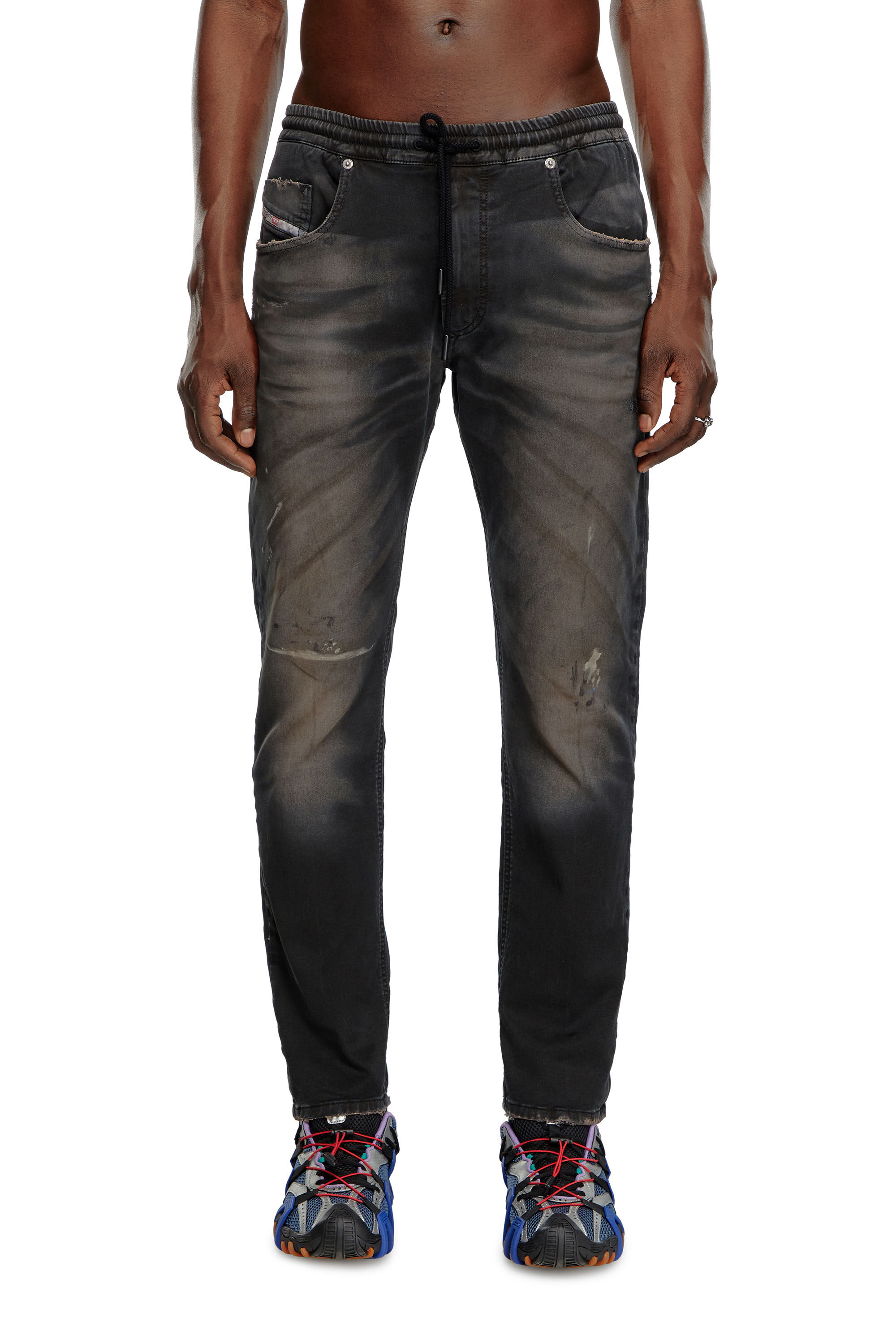 Diesel - Regular 2030 D-Krooley Joggjeans® 068LW Hombre, Negro - 3