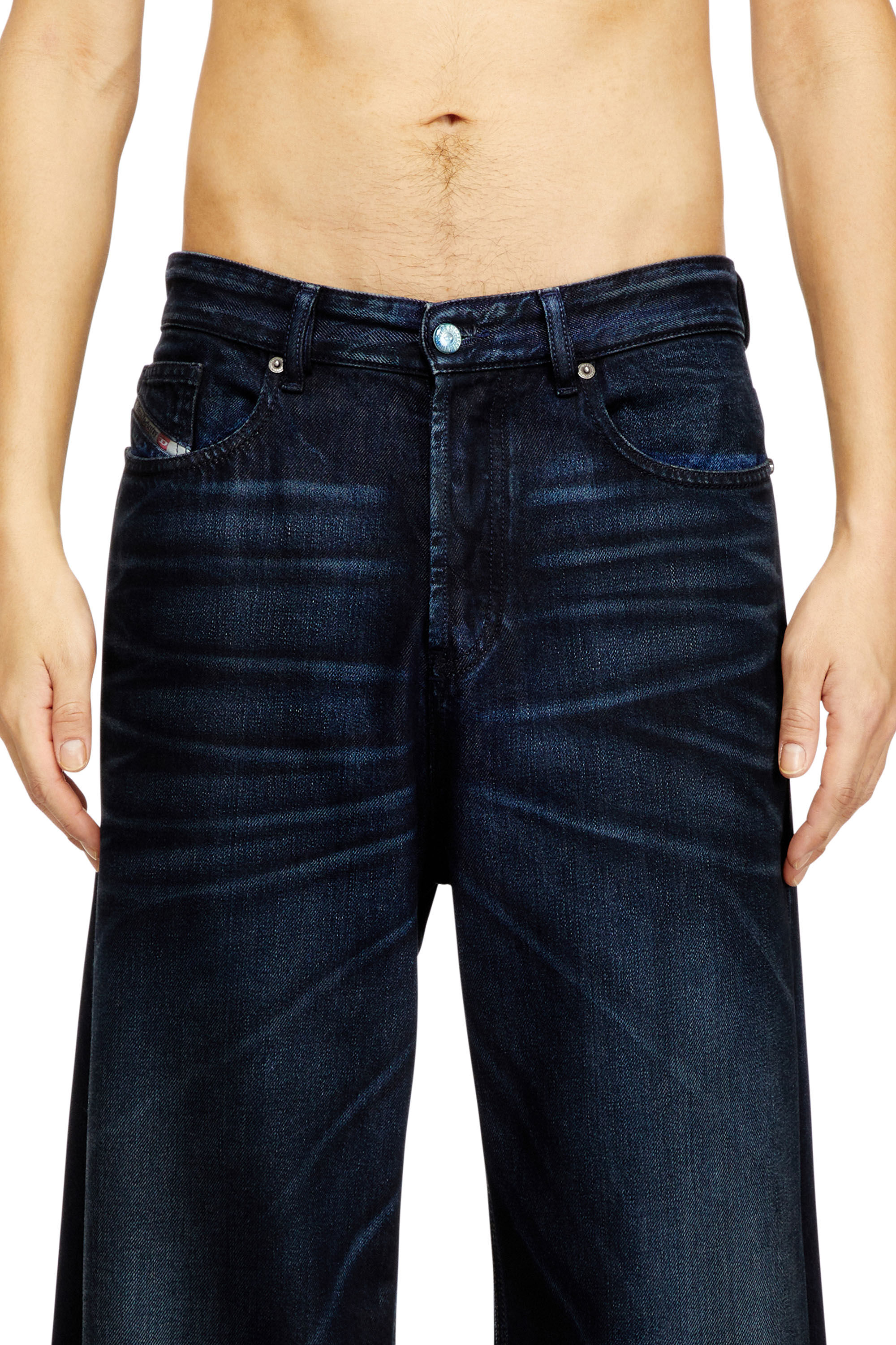 Diesel - Relaxed Jeans D-Rise 09N21 Hombre, Azul Oscuro - 5