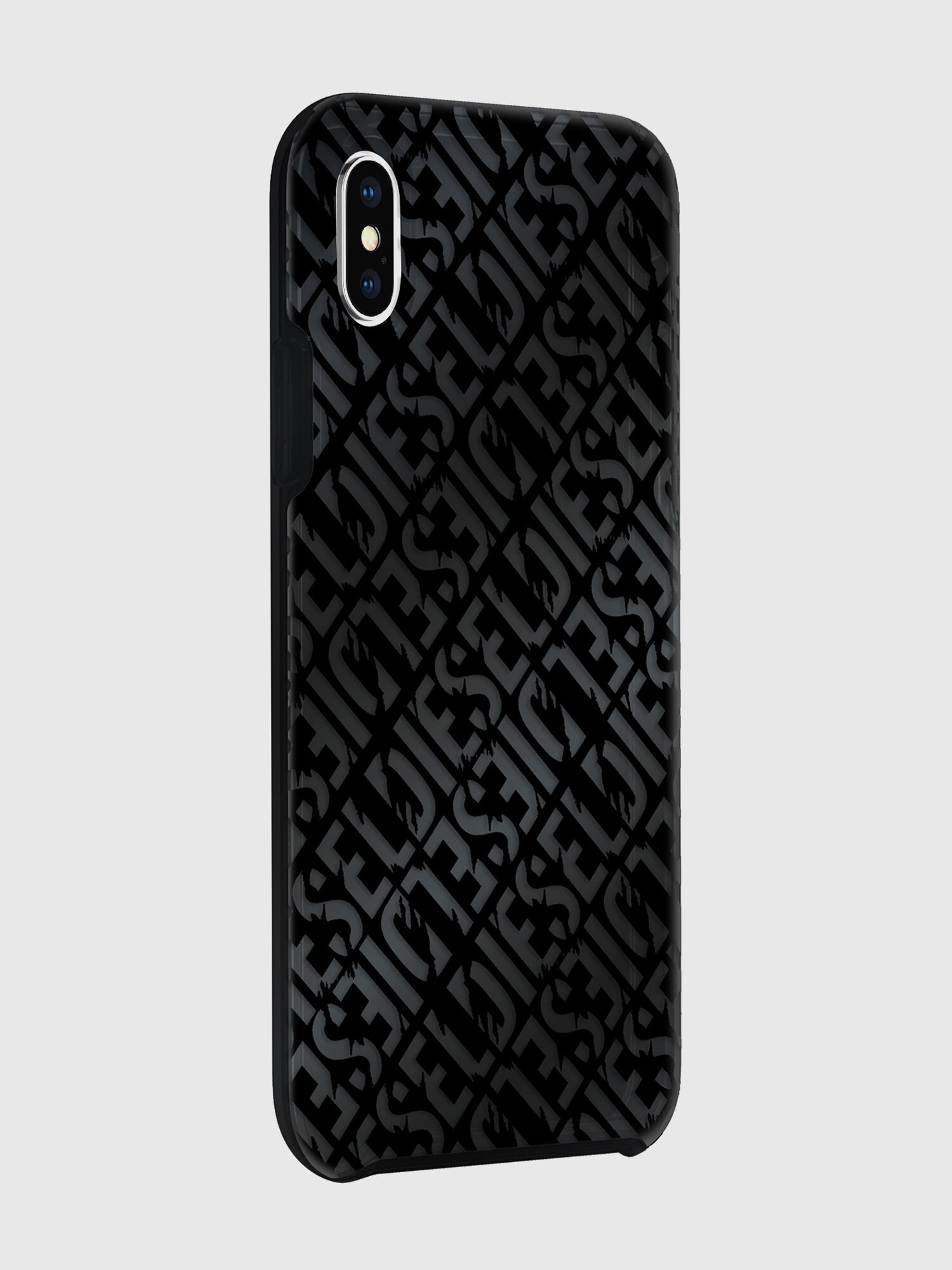 Diesel - DIESEL PRINTED CO-MOLD CASE FOR IPHONE XS MAX, Funda con logotipo en relieve, iPhone XS Max Unisex in Negro - 6