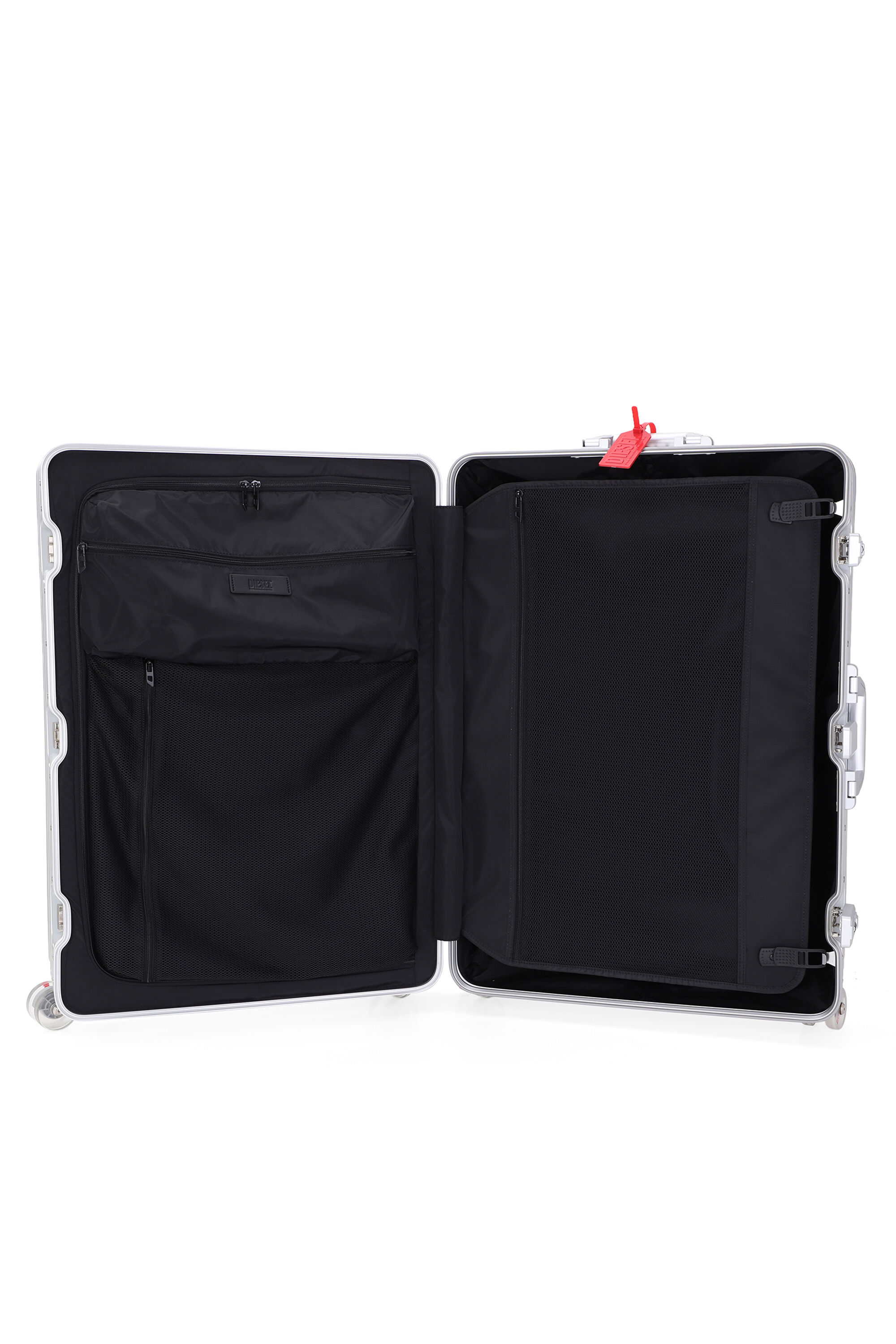 Diesel - DIESEL ALUMINUM TROLLEY- DSL002, Maleta de aluminio tama&ntilde;o L Unisex in Plateado - 4