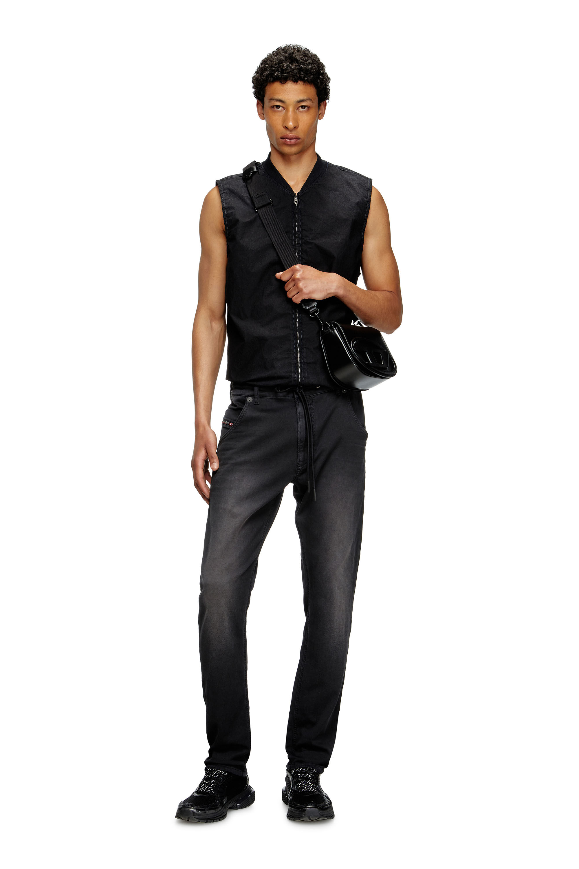 Diesel - Regular 2030 D-Krooley Joggjeans® 0670M Hombre, Negro/Gris oscuro - 1