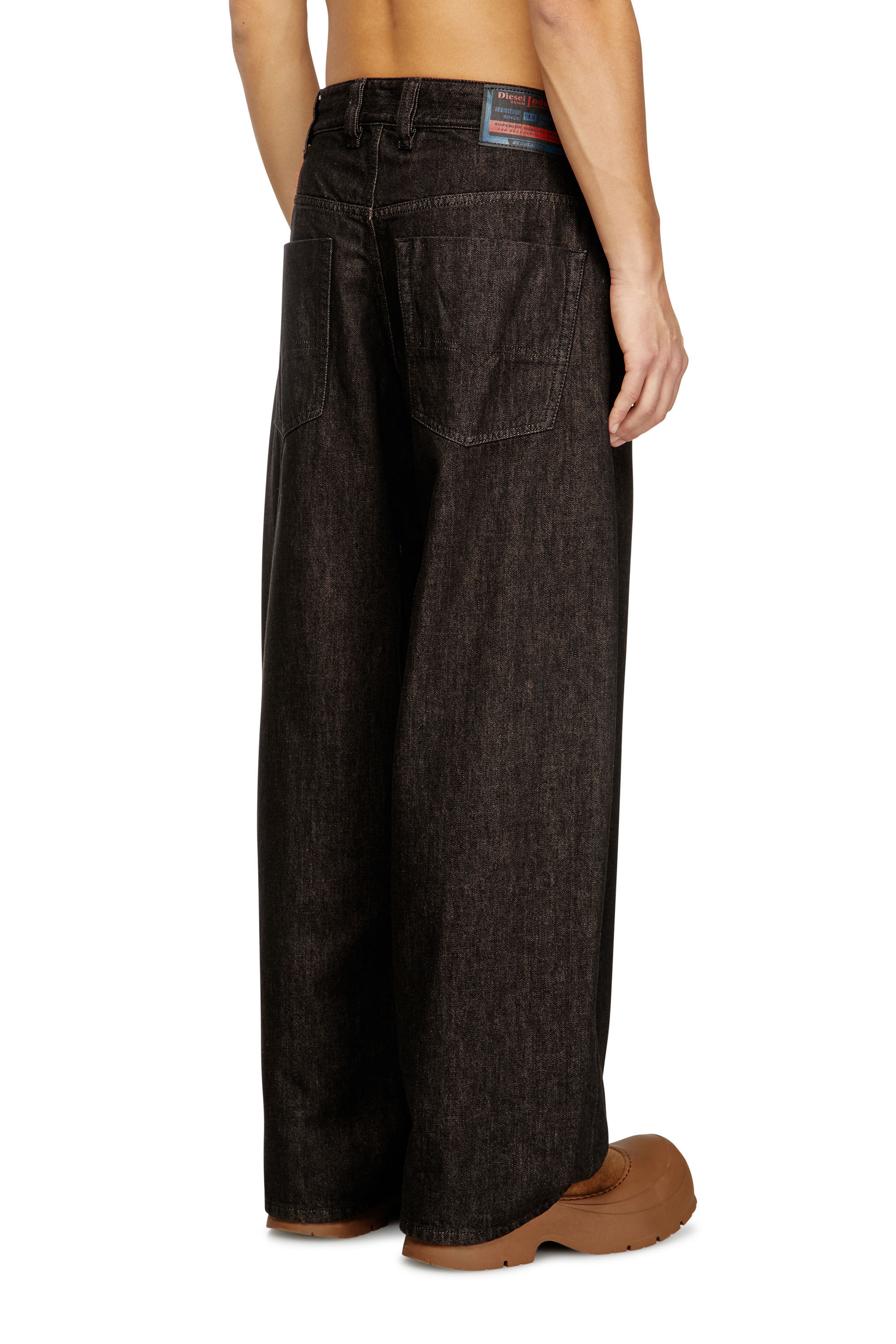 Diesel - Relaxed Jeans 1997 D-Enim 09N25 Unisex, Negro/Gris oscuro - 4