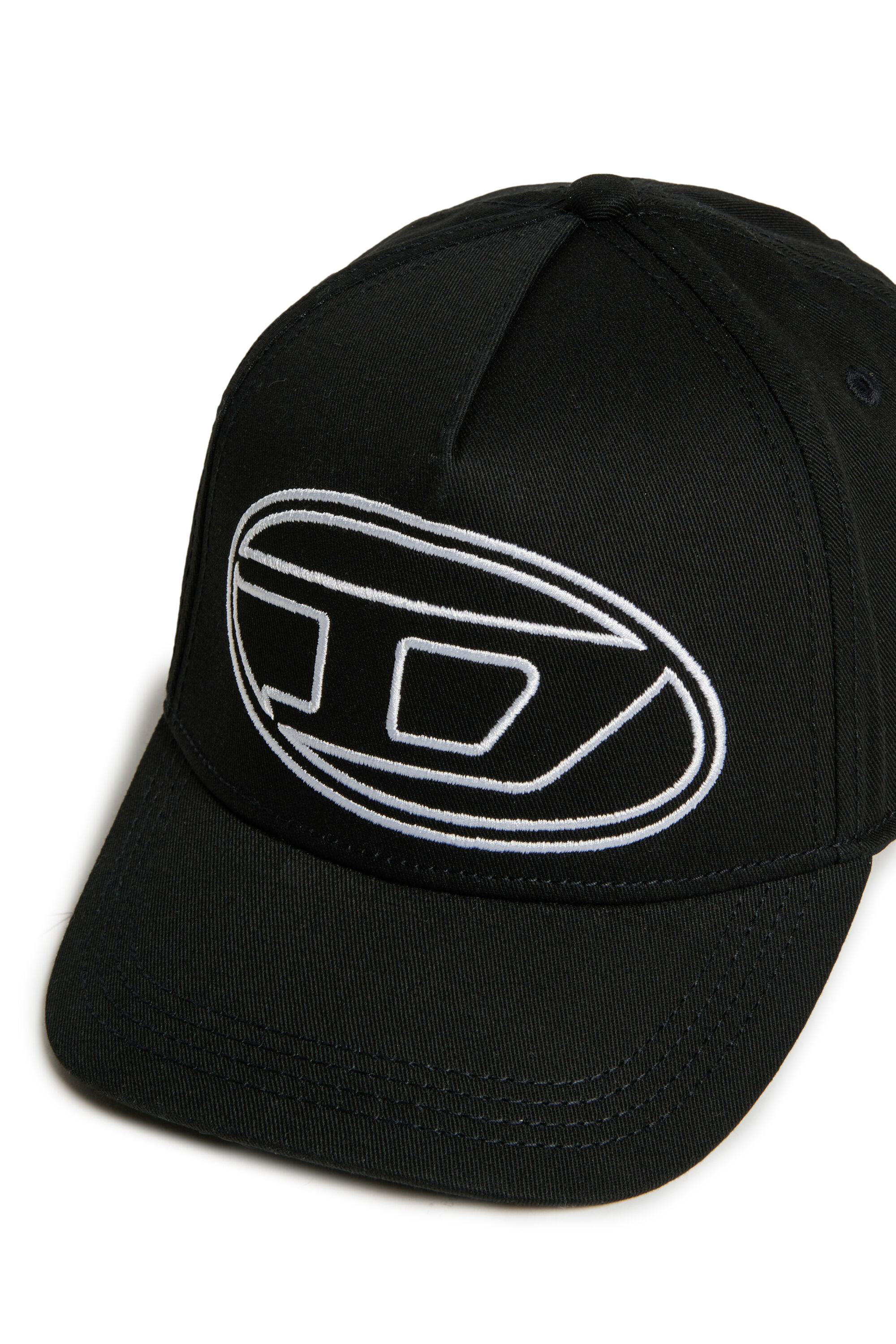 Diesel - FRENDIL, Gorra de béisbol con bordado Oval D Hombre in Negro - 3