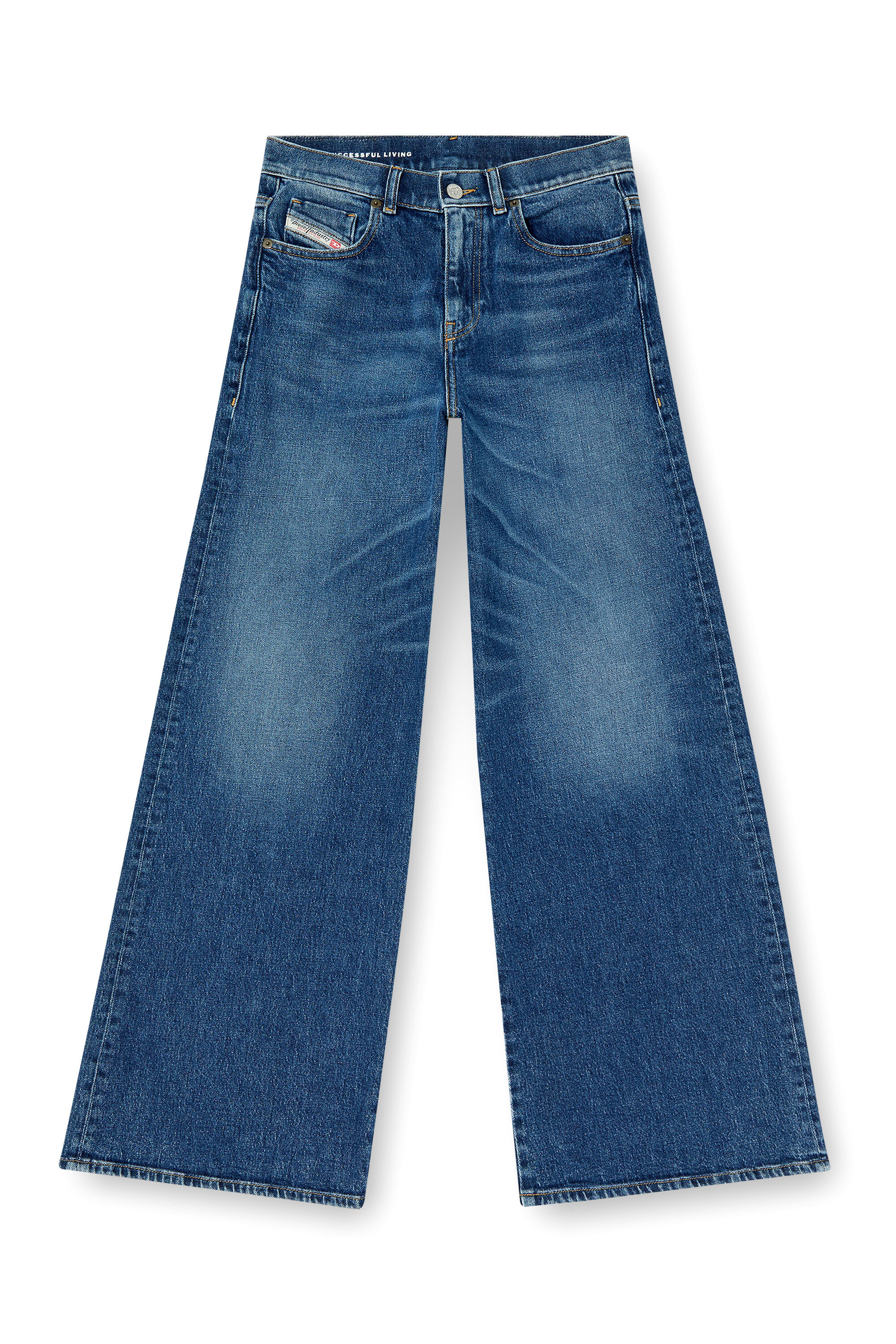Diesel - Flare Jeans 1978 D-Akemi 09L21 Mujer, Azul medio - 6