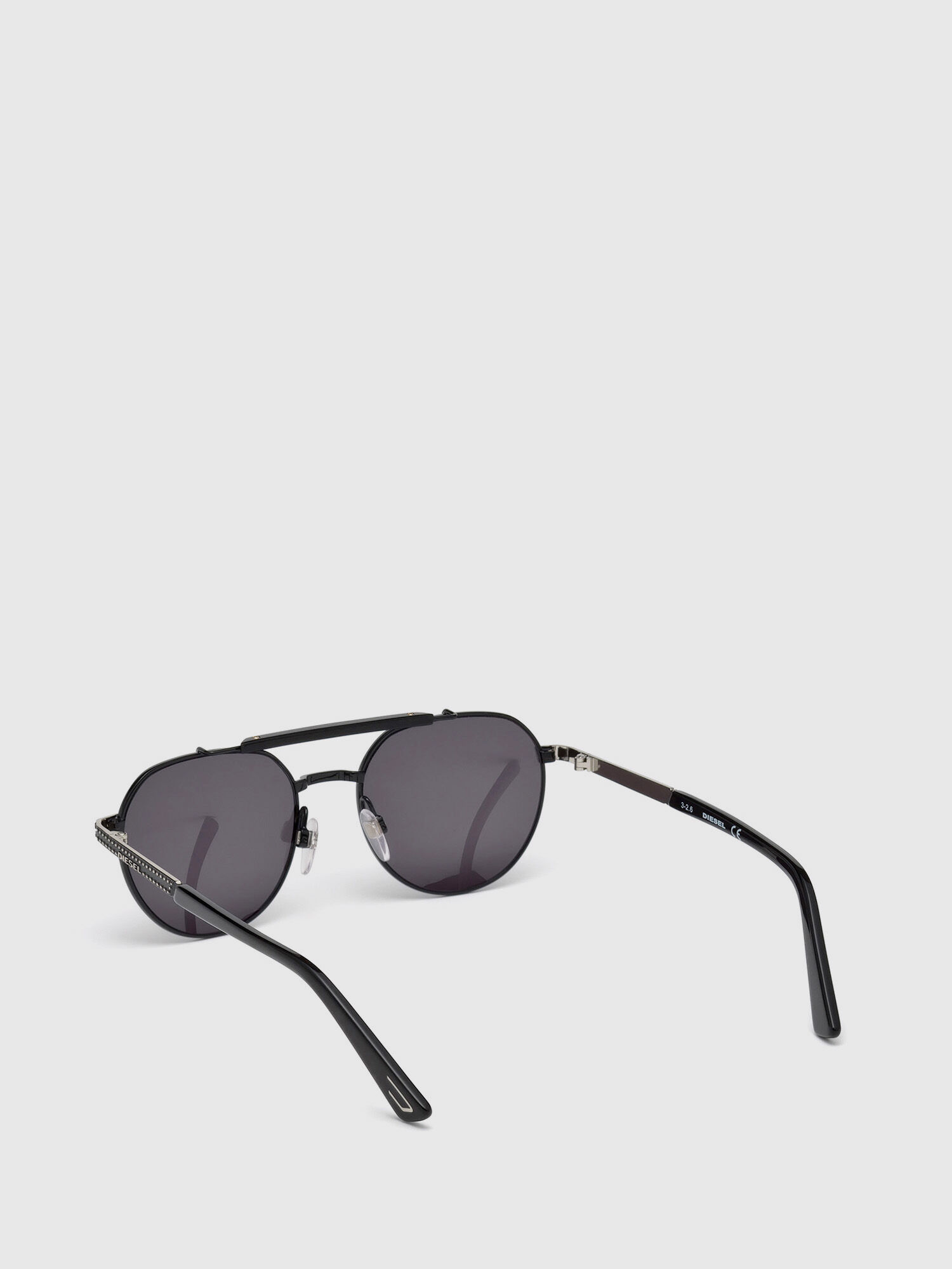 Diesel - DL0239, Gafas con montura redondeada de inspiración ochentera Unisex in Negro - 2