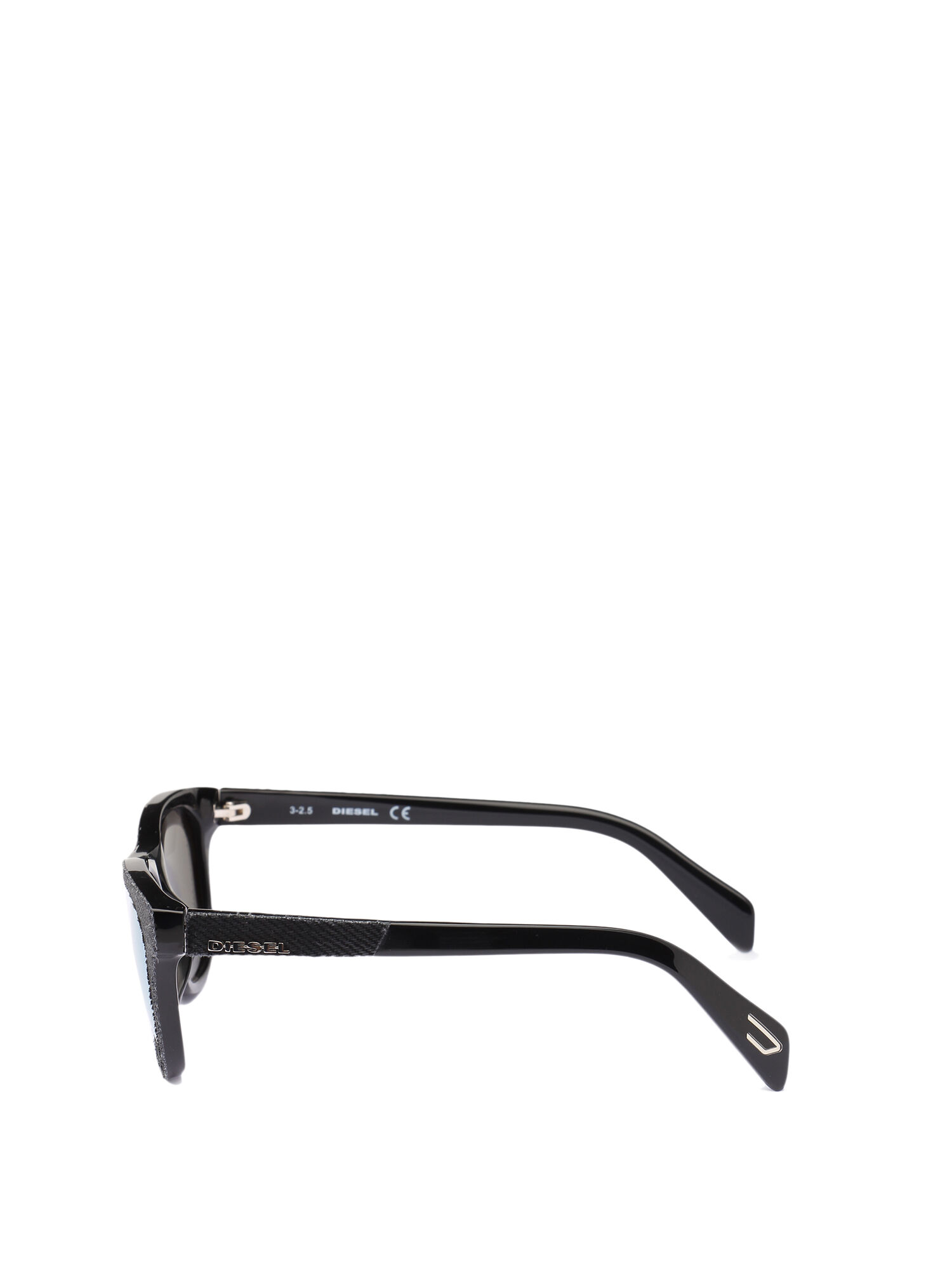 Diesel - DM0200, Gafas icónicas para niños con detalle denim Unisex in Negro - 3