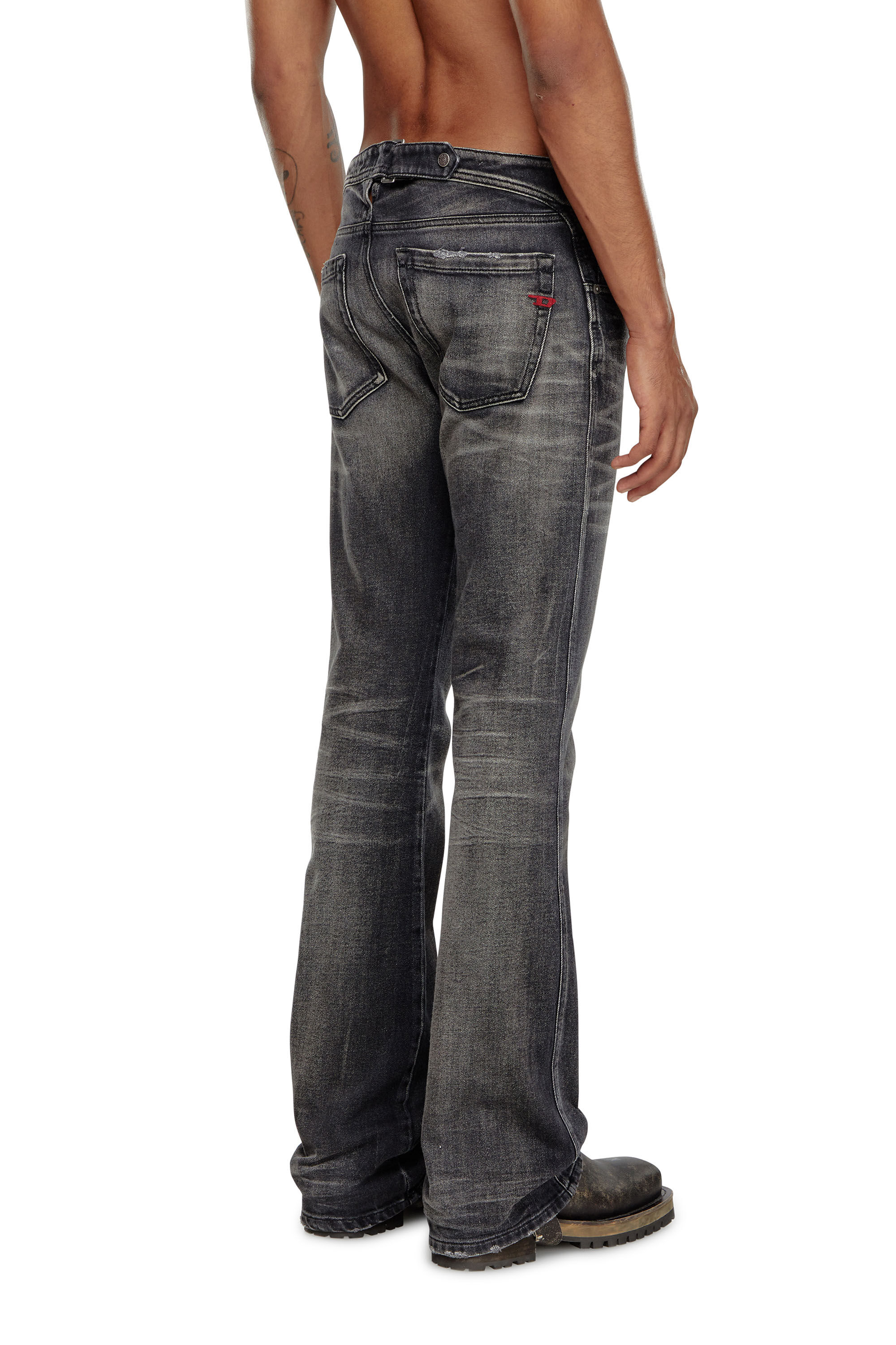 Vaqueros Hombre Bootcut Negro Gris oscuro Diesel D Backler