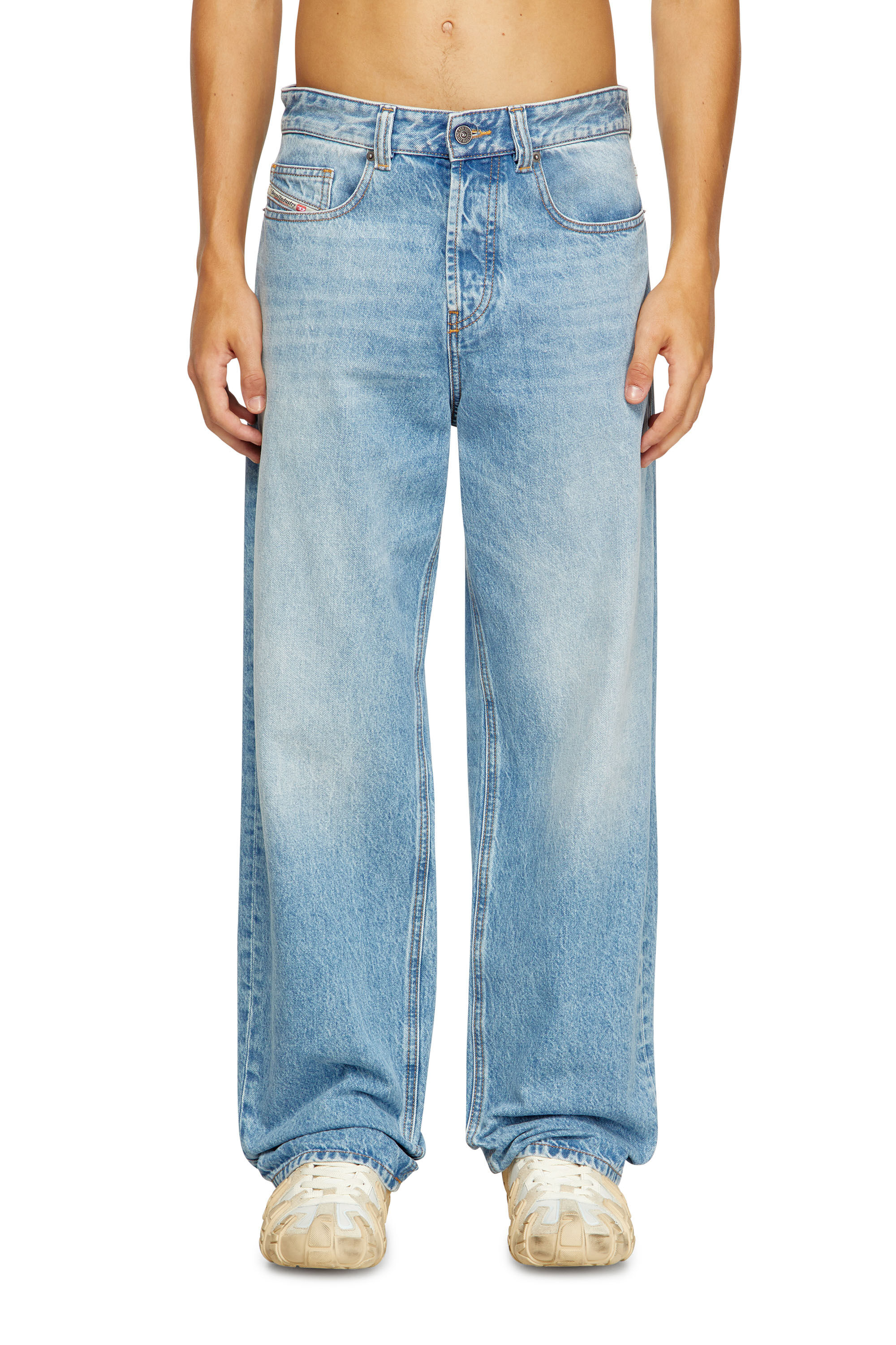Diesel - Relaxed Jeans 2001 D-Macro 09I29 Hombre, Azul Claro - 3