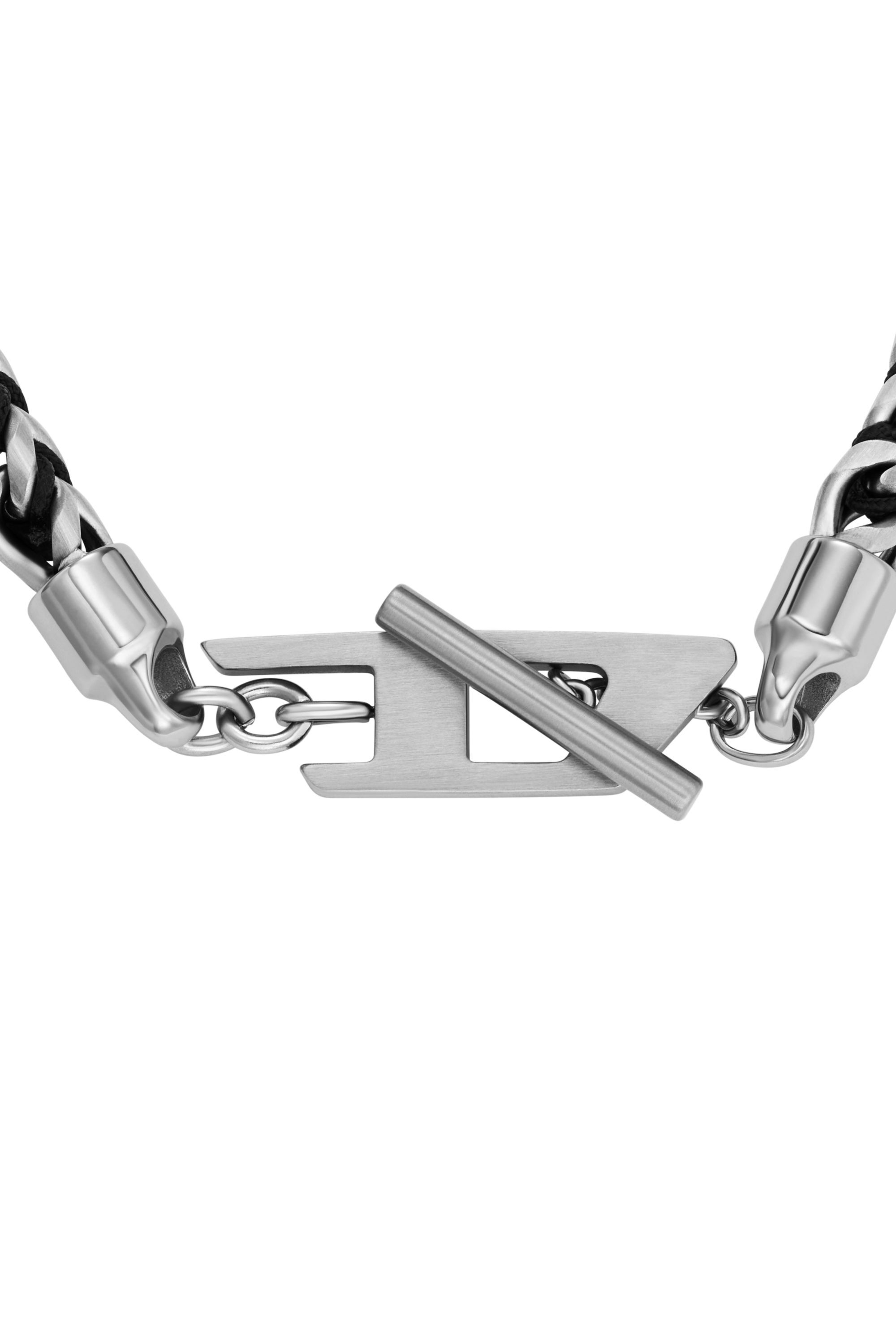 Diesel - DX1540040, Pulsera de cadena tejida de acero inoxidable Unisex in Plateado - 2