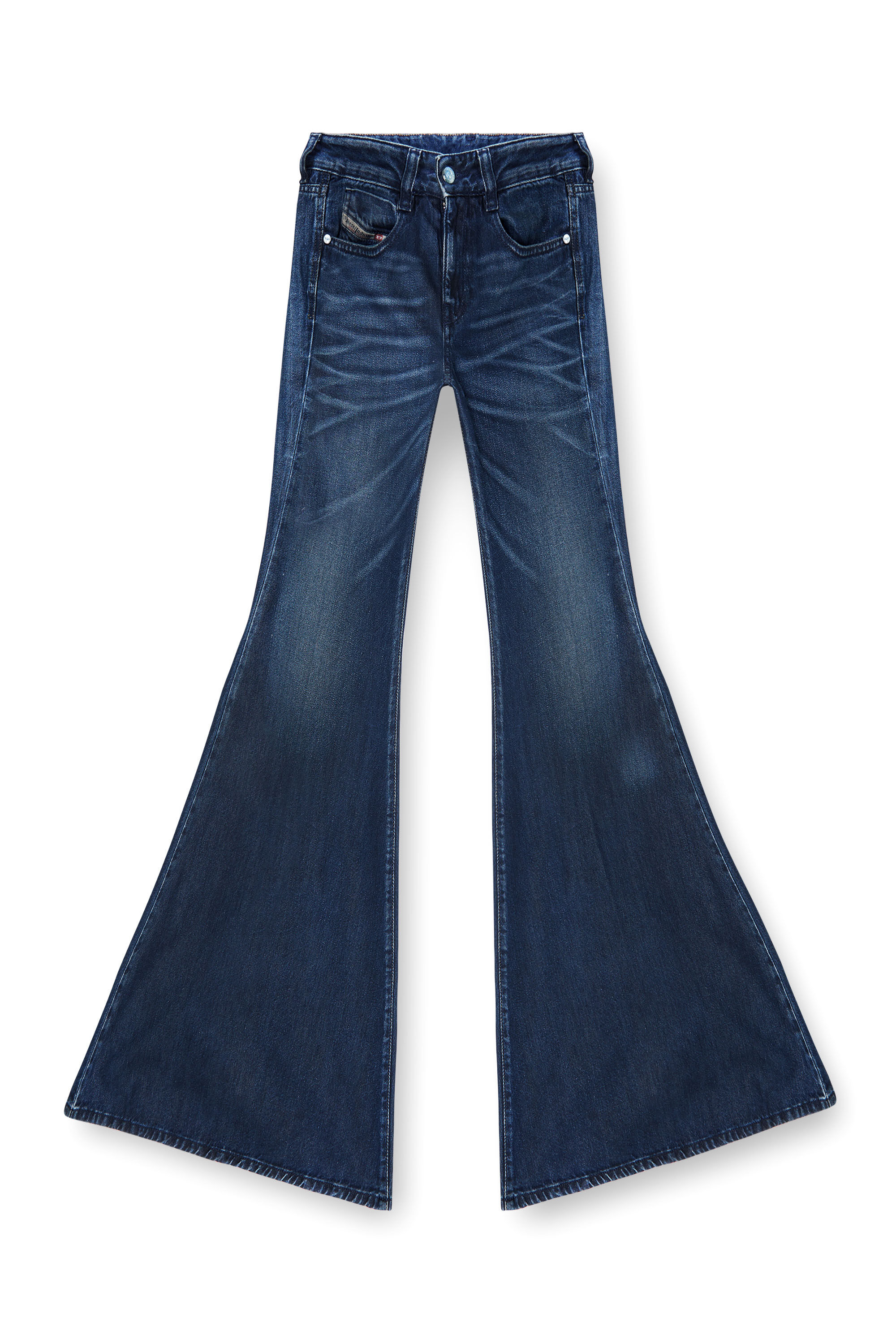 Diesel - Flare Jeans 1970 D-Bleess 09N21 Mujer, Azul Oscuro - 6