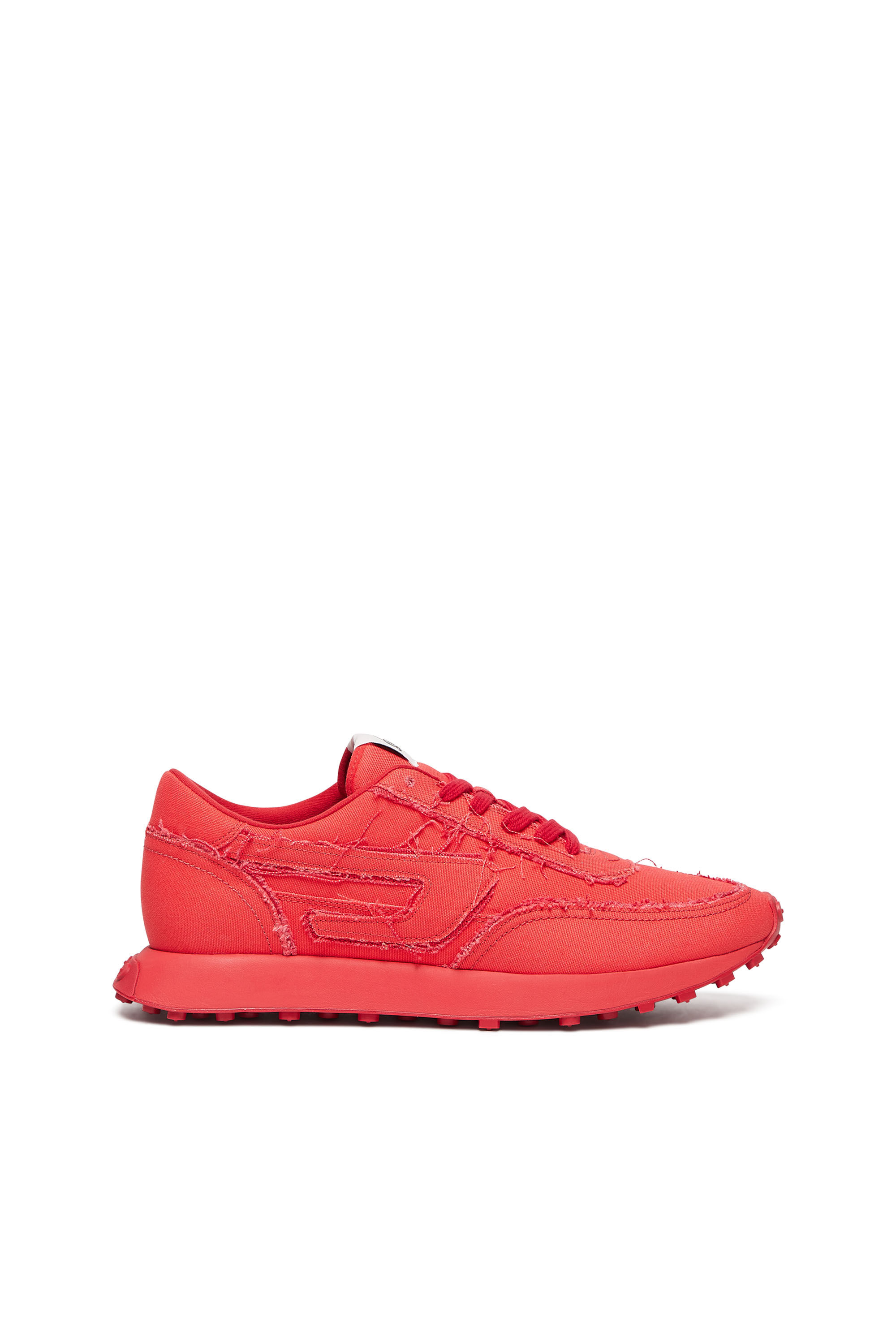 Diesel - S-RACER LC, S-Racer Lc - Zapatillas de lona con bordes deshilachados Hombre in Rojo - 1