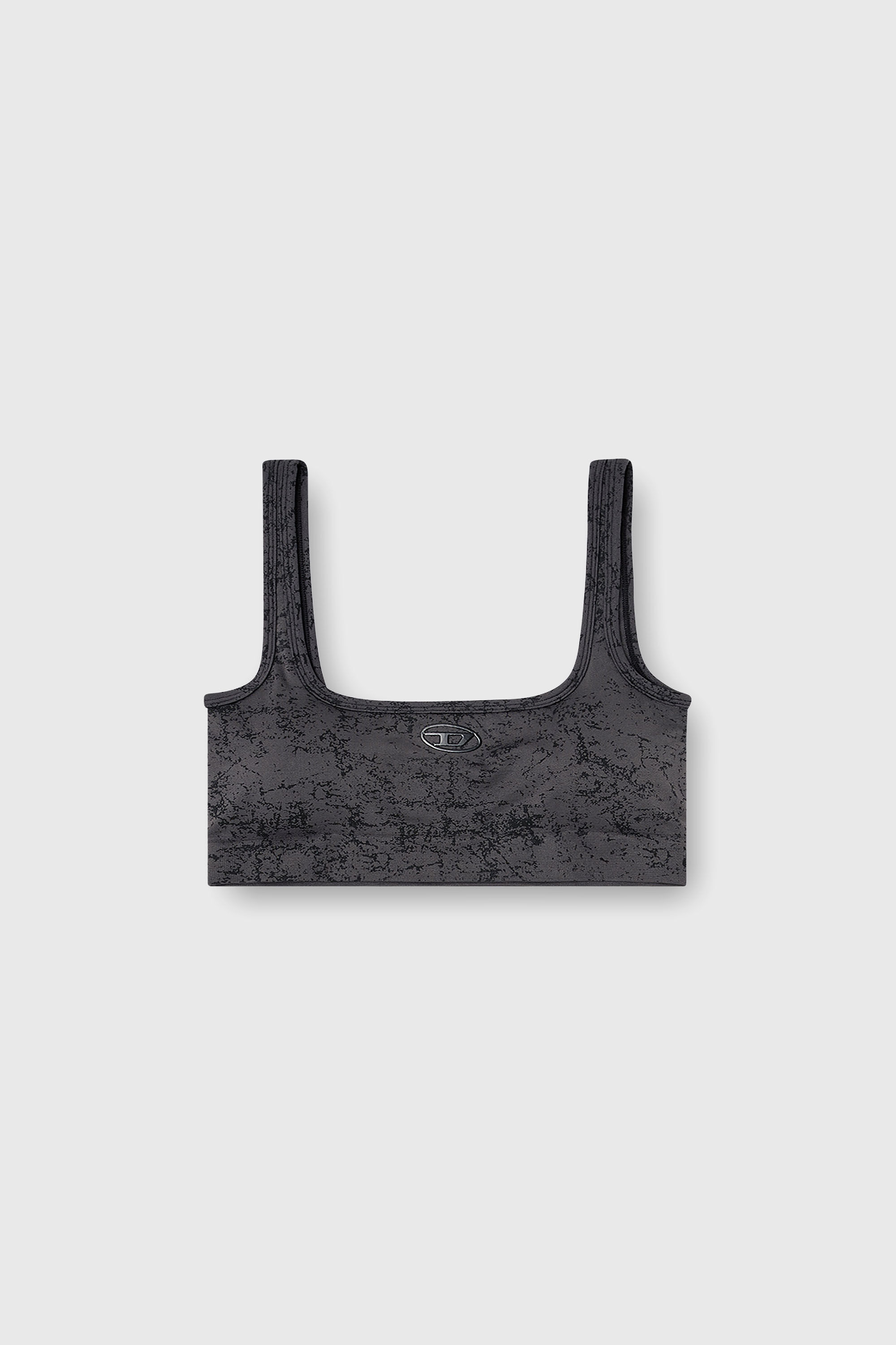 Diesel - HELLA-UTLT, Top deportivo con estampado utility Mujer in Gris - 2