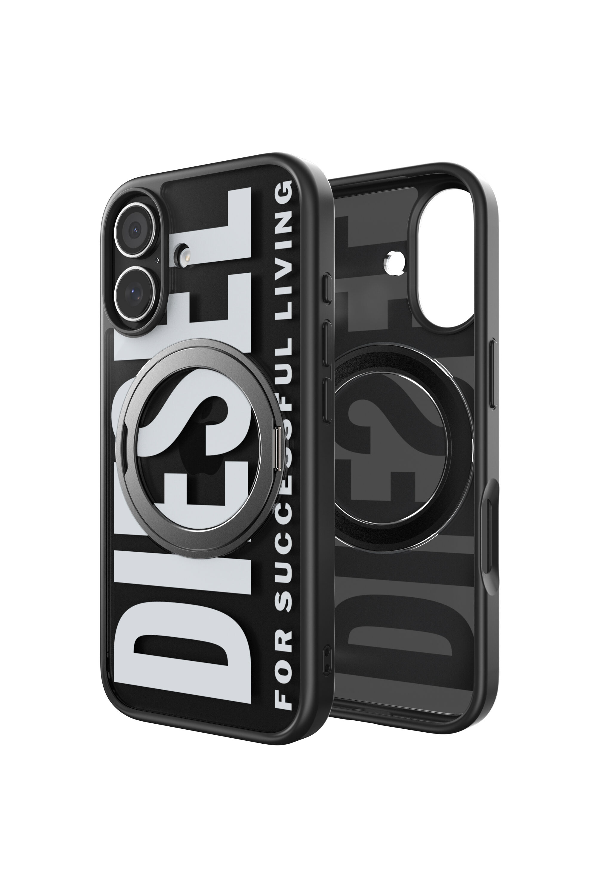 Diesel - 60403 RING STAND CASE, Funda Ringstand-Magsafe para iPhone 17 Unisex in Negro - 1