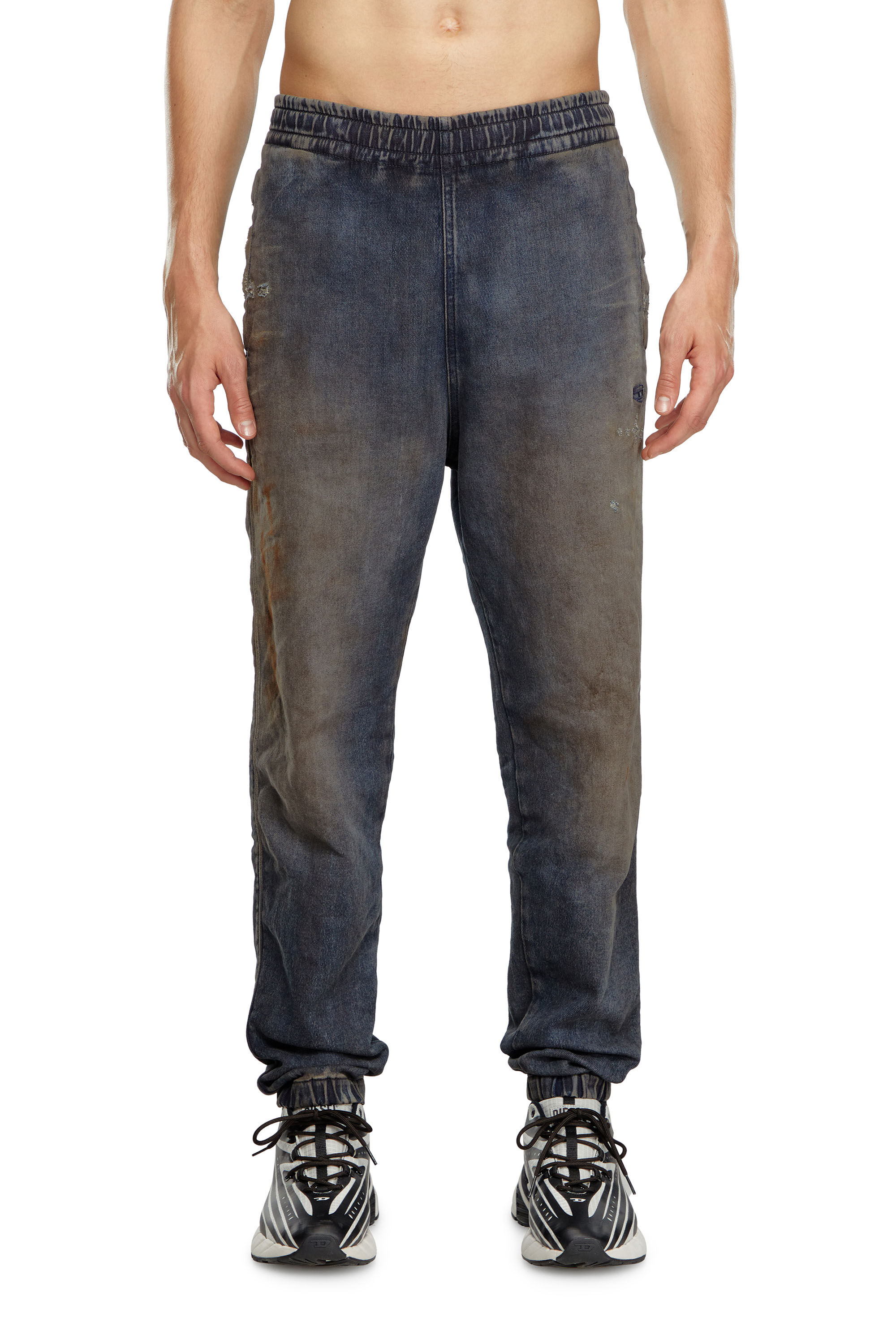 Diesel - Hombre Tapered D-Lab Track Denim 068LV, Azul Oscuro - Image 3