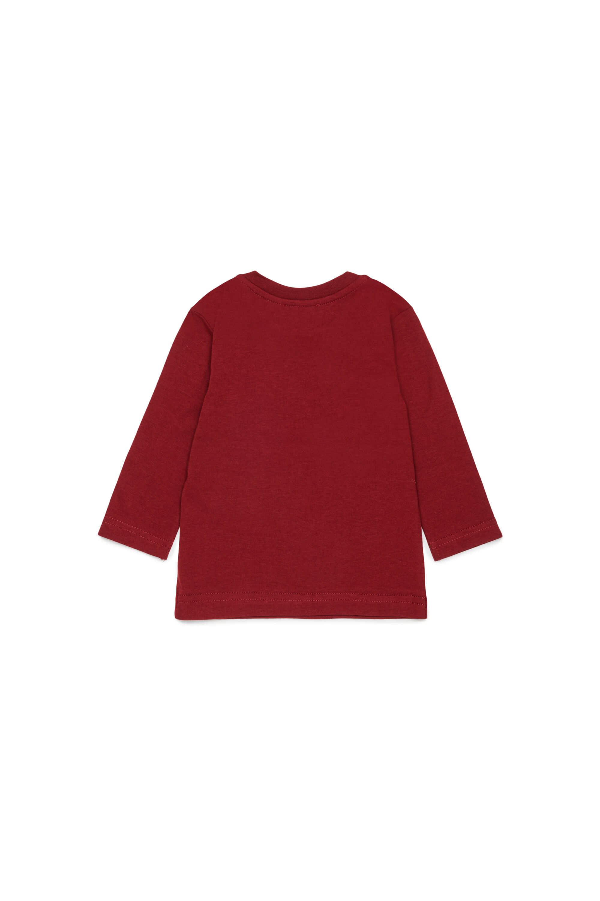 Diesel - TLODIMB, Camiseta de manga larga con estampado Diesel Industry Hombre in Rojo - 2