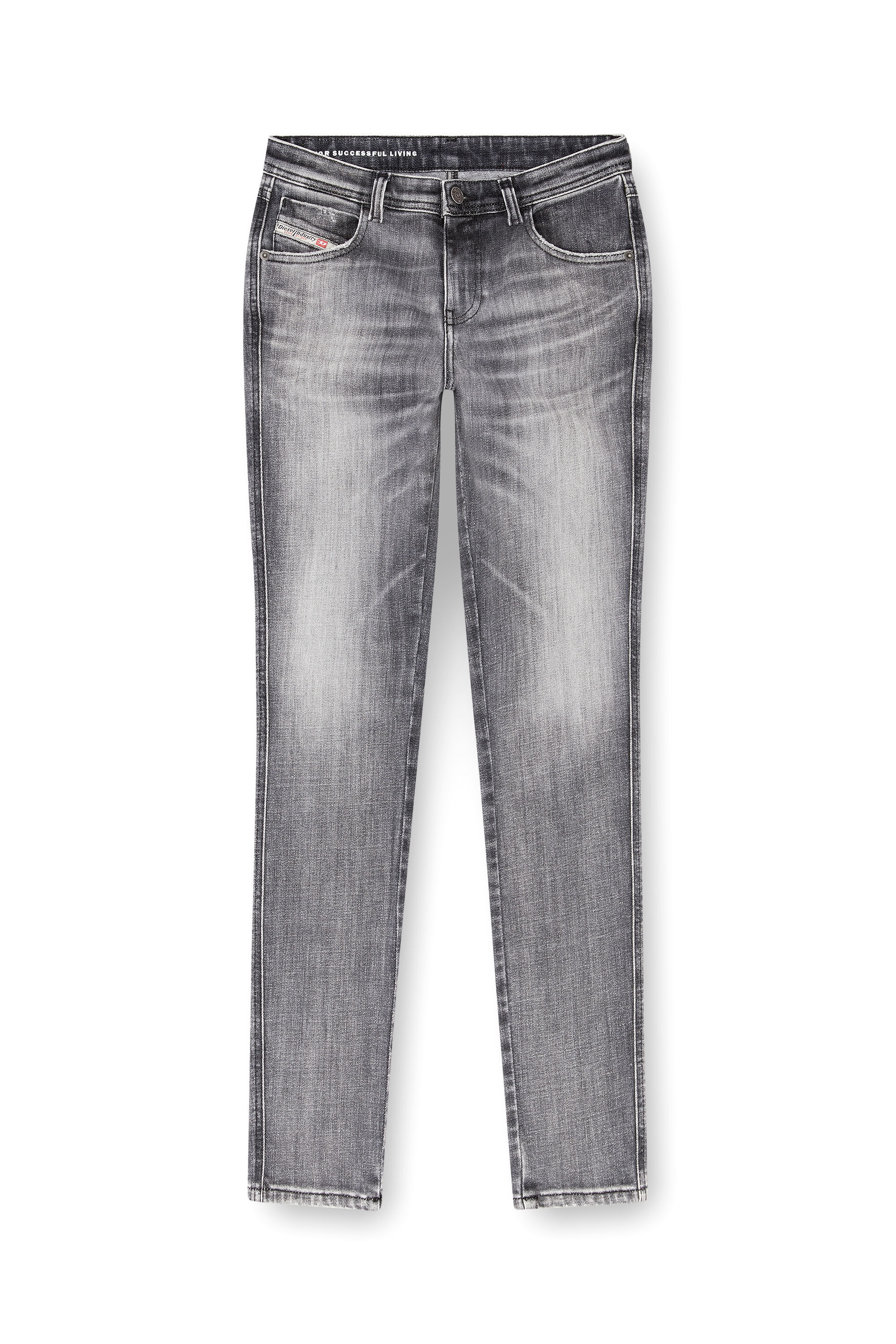 Diesel - Skinny Jeans 2015 Babhila 09J29 Mujer, Gris - 2