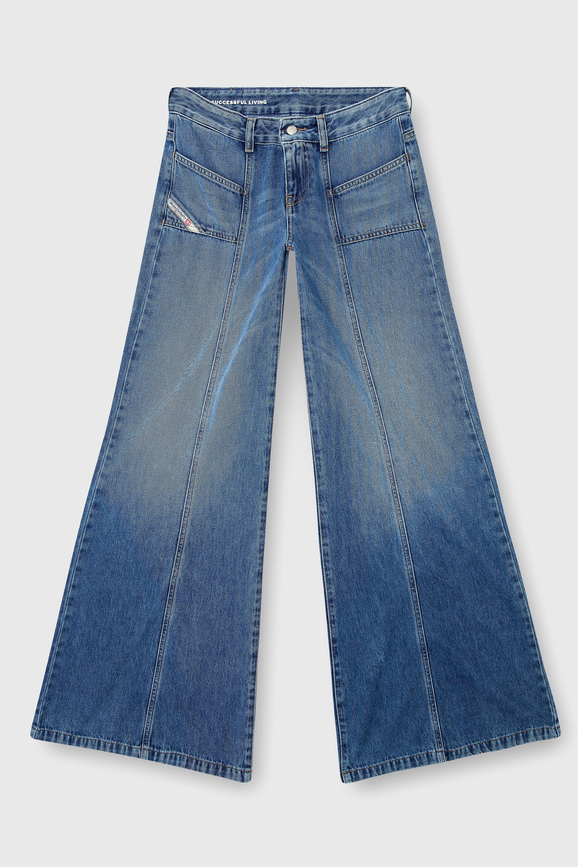 Diesel - Woman's Flare Jeans D-Akii 09M56, Medium blue - 4
