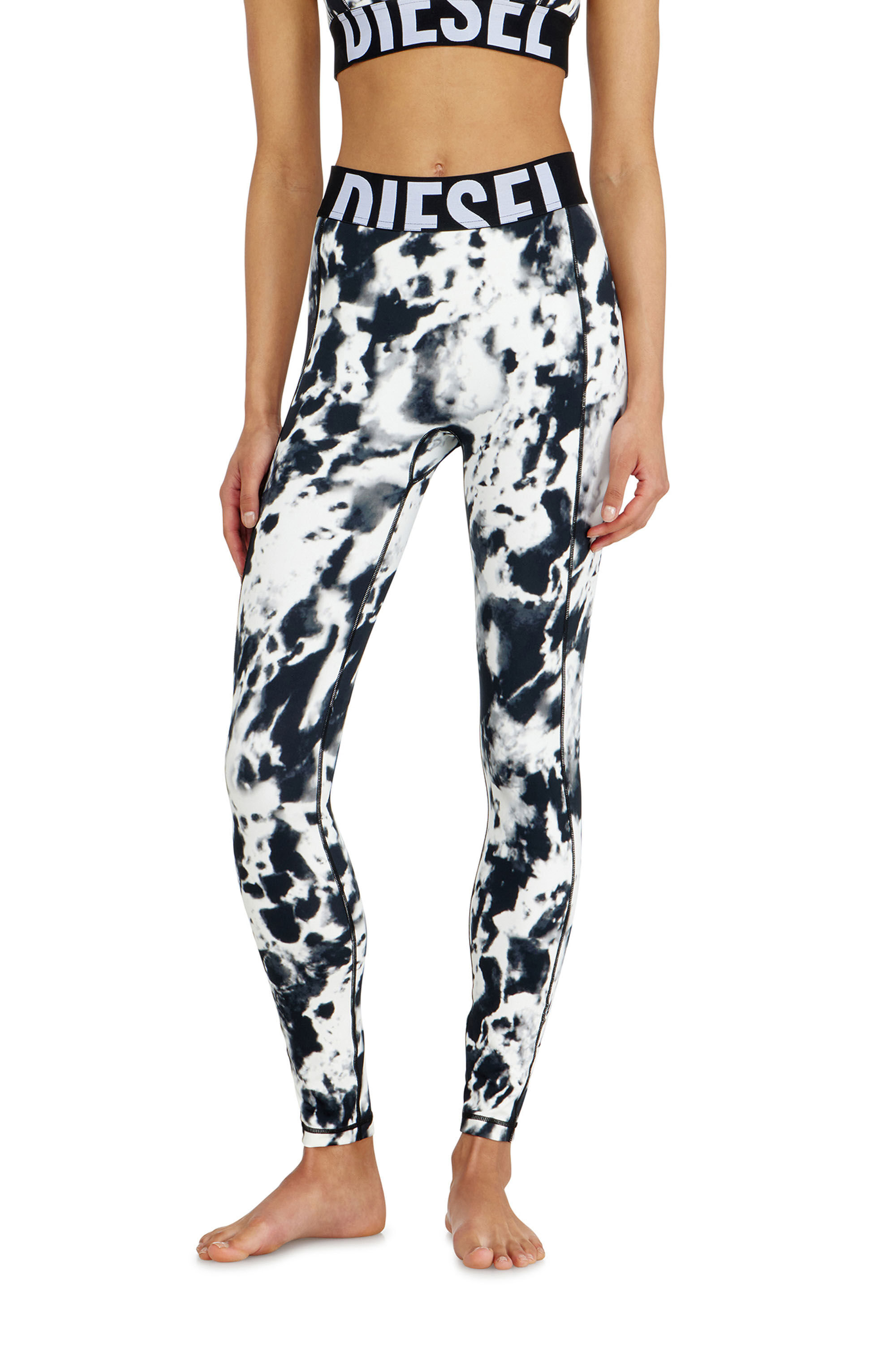 Diesel - ADELINE-D-POP, Leggings de microfibra estampada Mujer in Multicolor - 2
