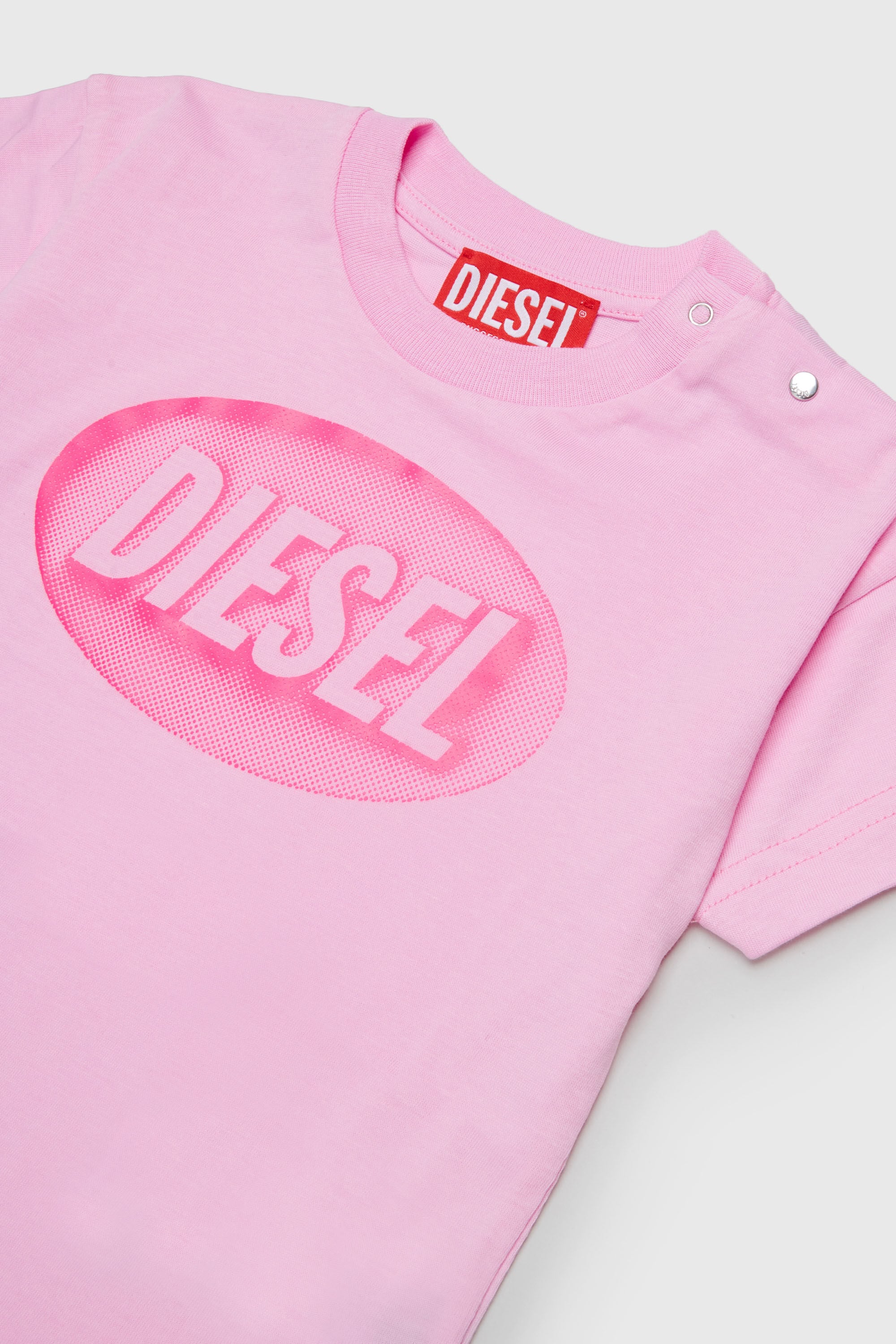 Diesel - TDSELB, Camiseta de algod&oacute;n con estampado de logo Unisex in Rosa - 3