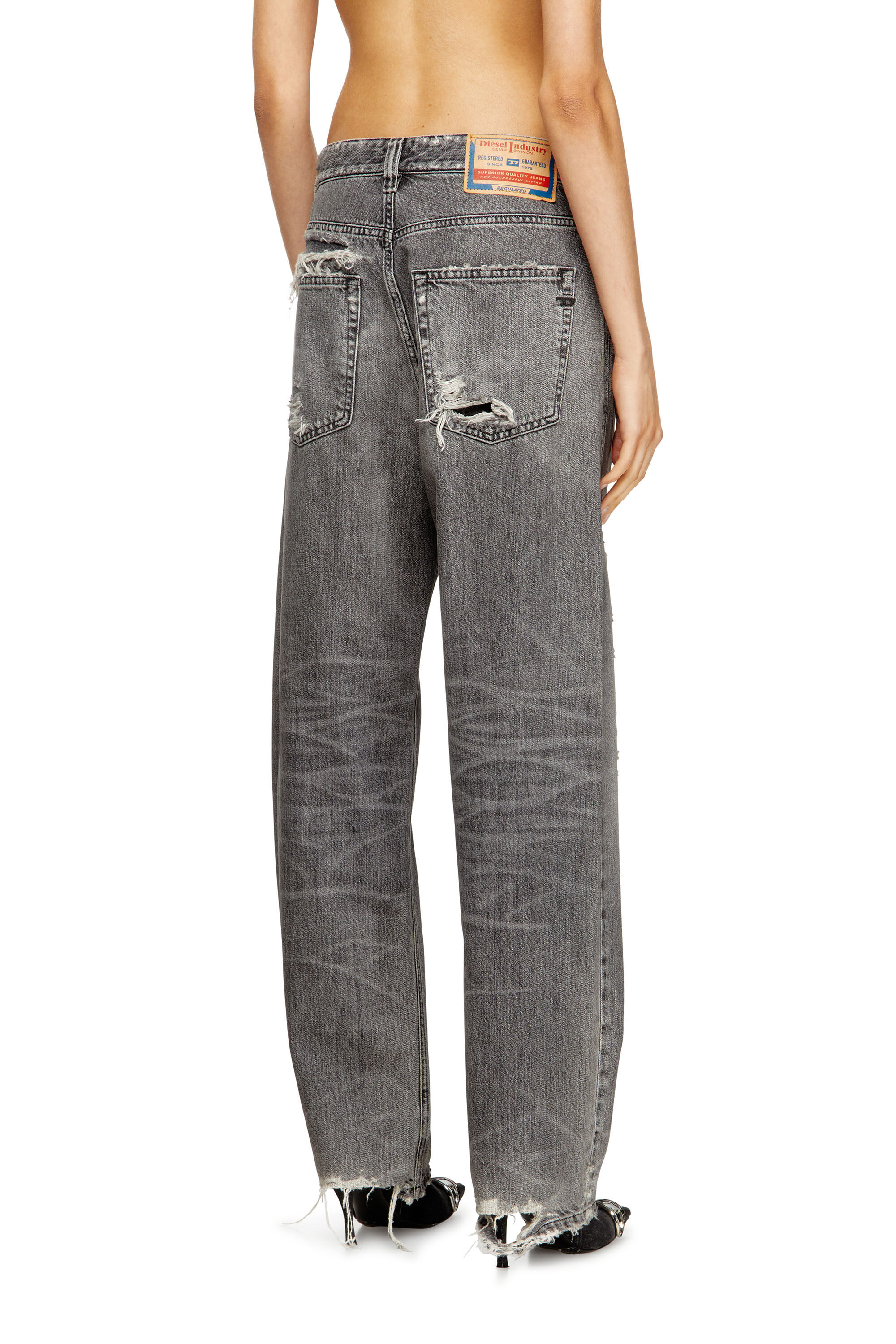 Diesel - Regular Jeans 1988 D-Ark 09M64 Mujer, Gris - 4