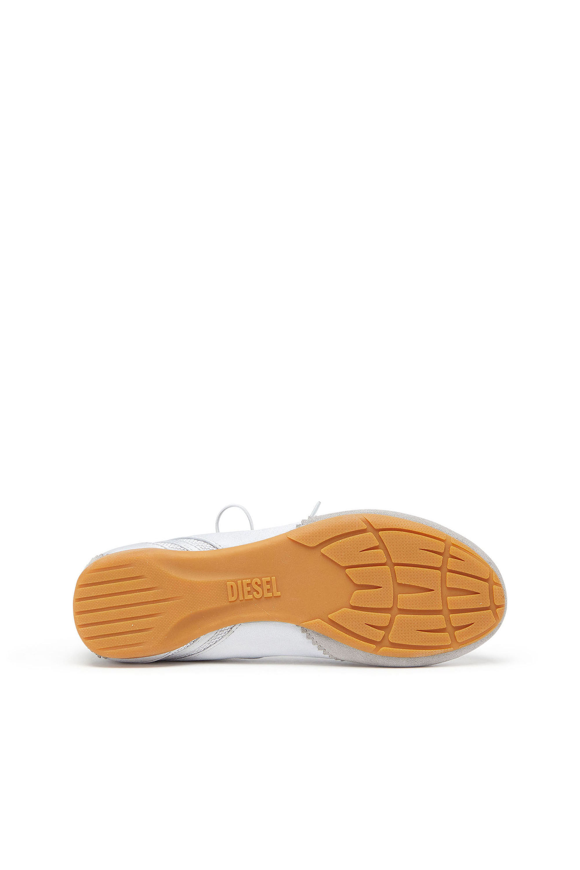 Diesel - D-MILE BALLERINA LACE UP II W, D-Mile - Bailarinas en piel y malla Mujer in Azul marino - 5