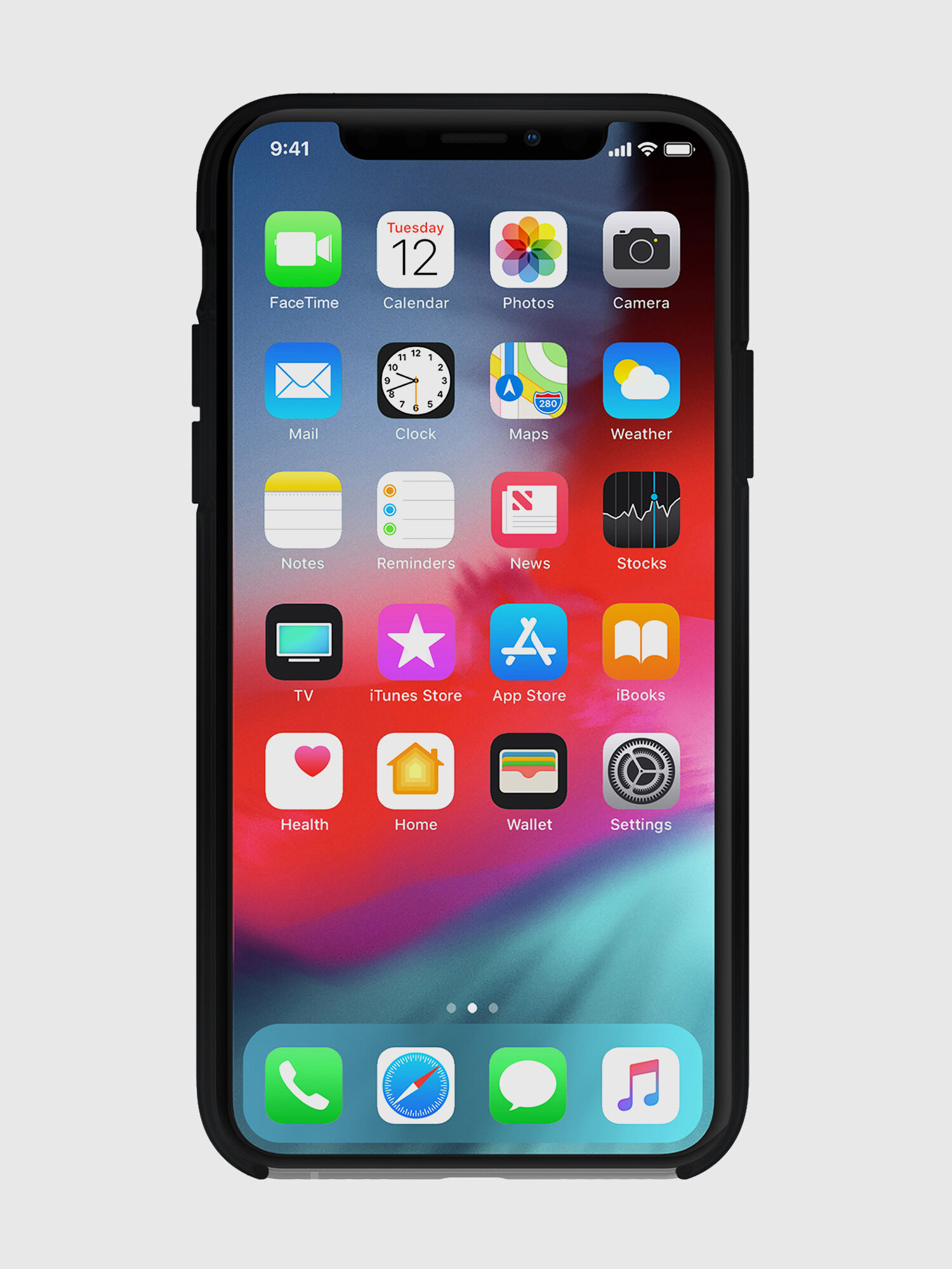 Diesel - DIESEL PRINTED CO-MOLD CASE FOR IPHONE XS MAX, Funda con logotipo en relieve, iPhone XS Max Unisex in Negro - 4