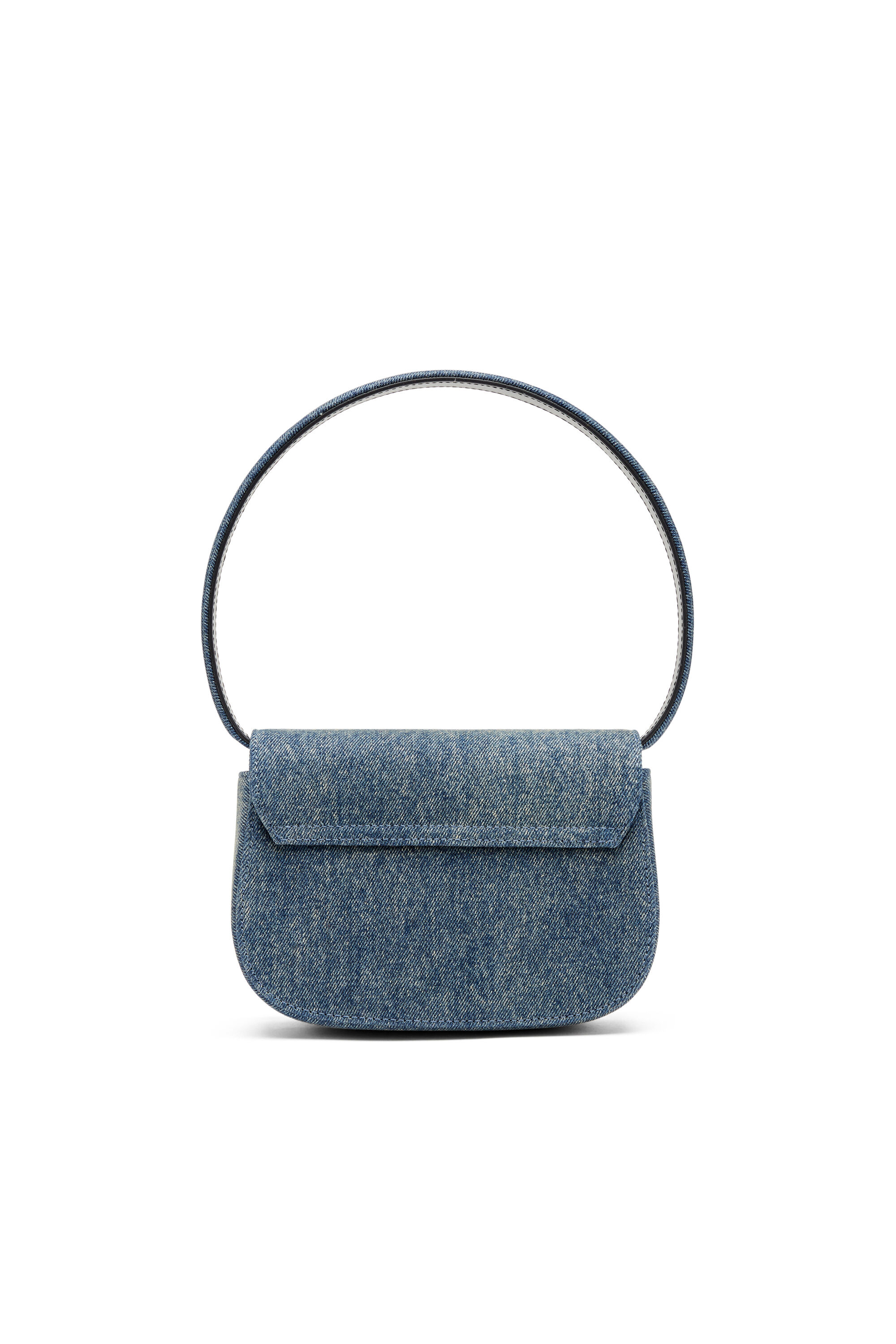 Diesel - 1DR, 1DR-Bolso de hombro icónico de denim solarizado Mujer in Azul marino - 3