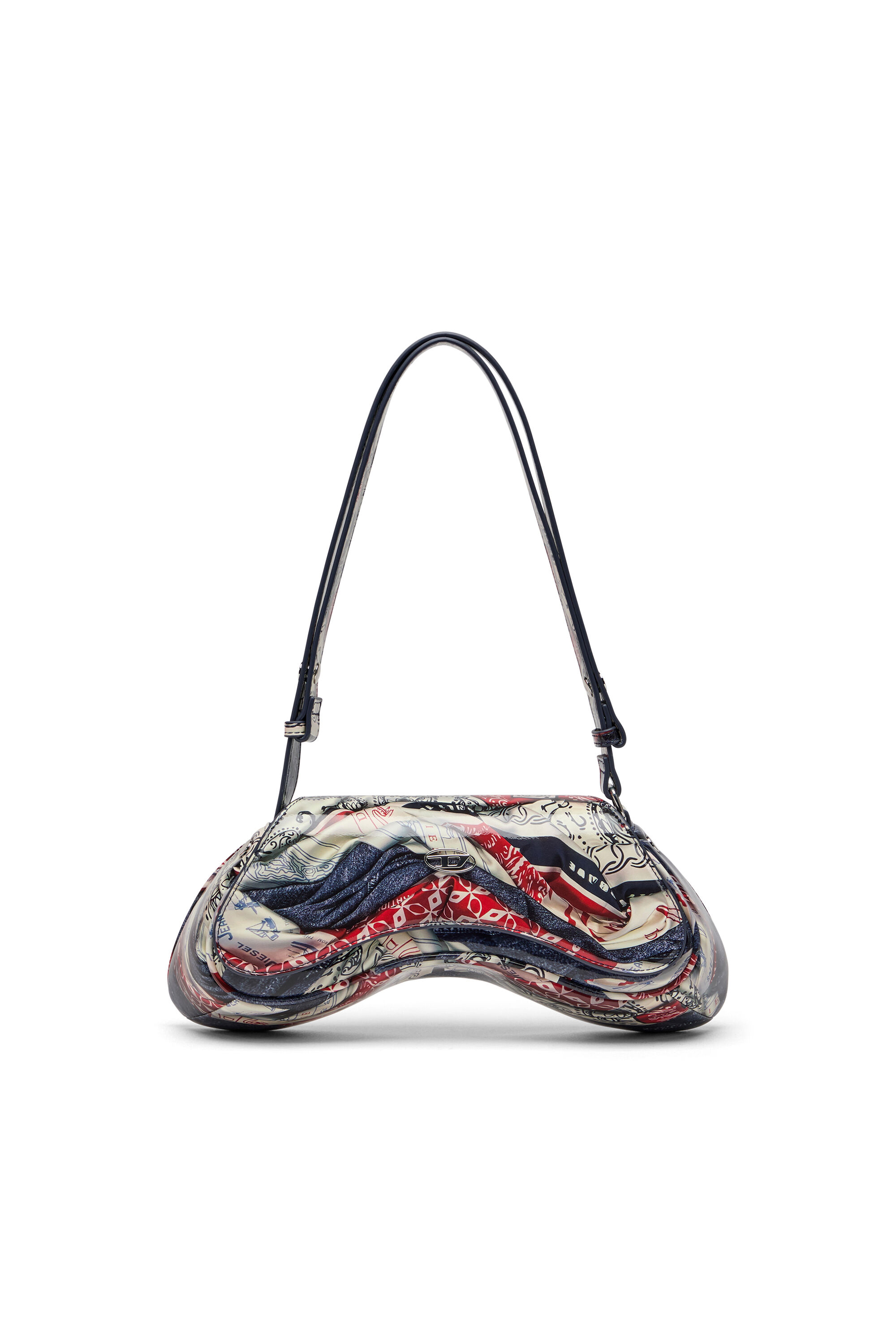 Diesel - PLAY CROSSBODY, Play-Talego con estampado de logotipo desteñido Mujer in Multicolor - 1