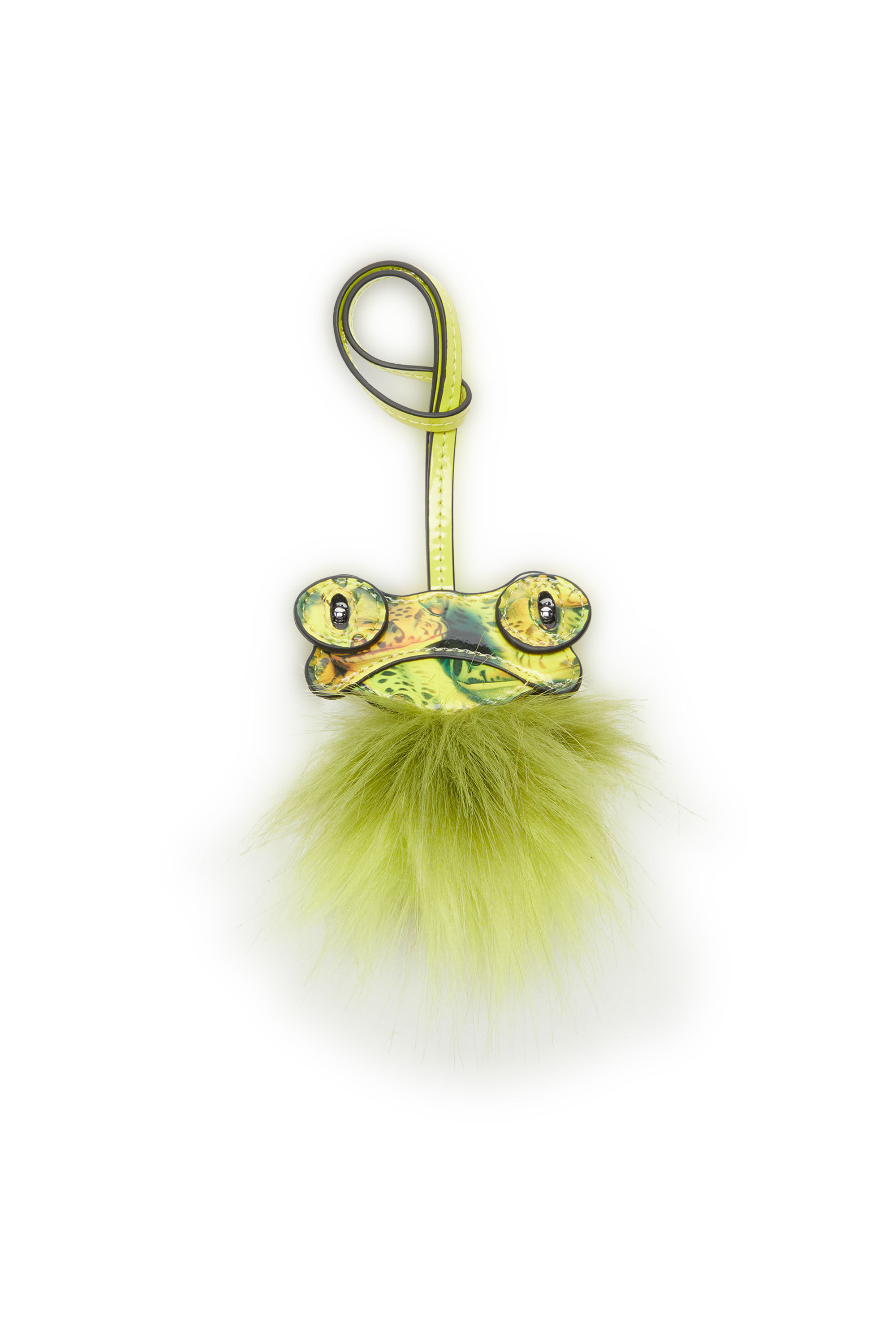 Diesel - FUR CHARMS III, Charm de rana con cola esponjosa Mujer in Verde - 5