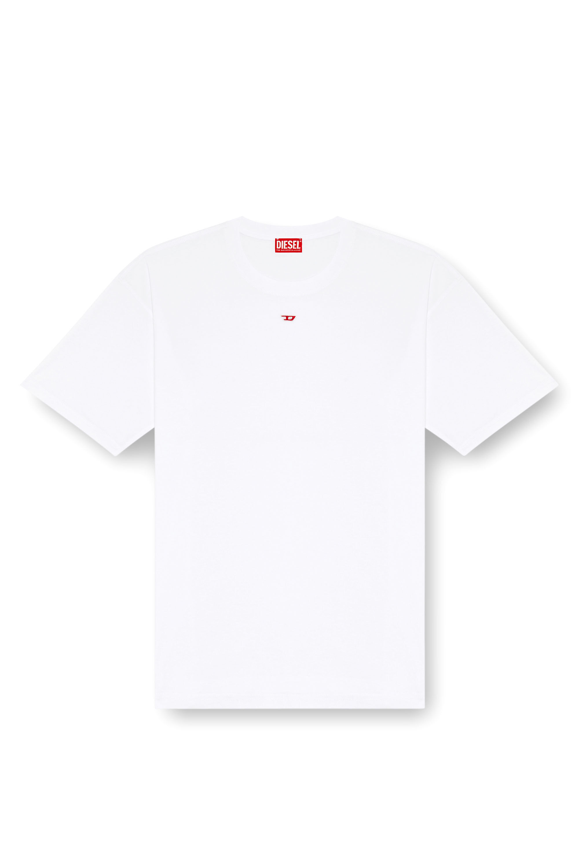 Diesel - T-BOXT-D, Camiseta con parche D bordado Unisex in Blanco - 2
