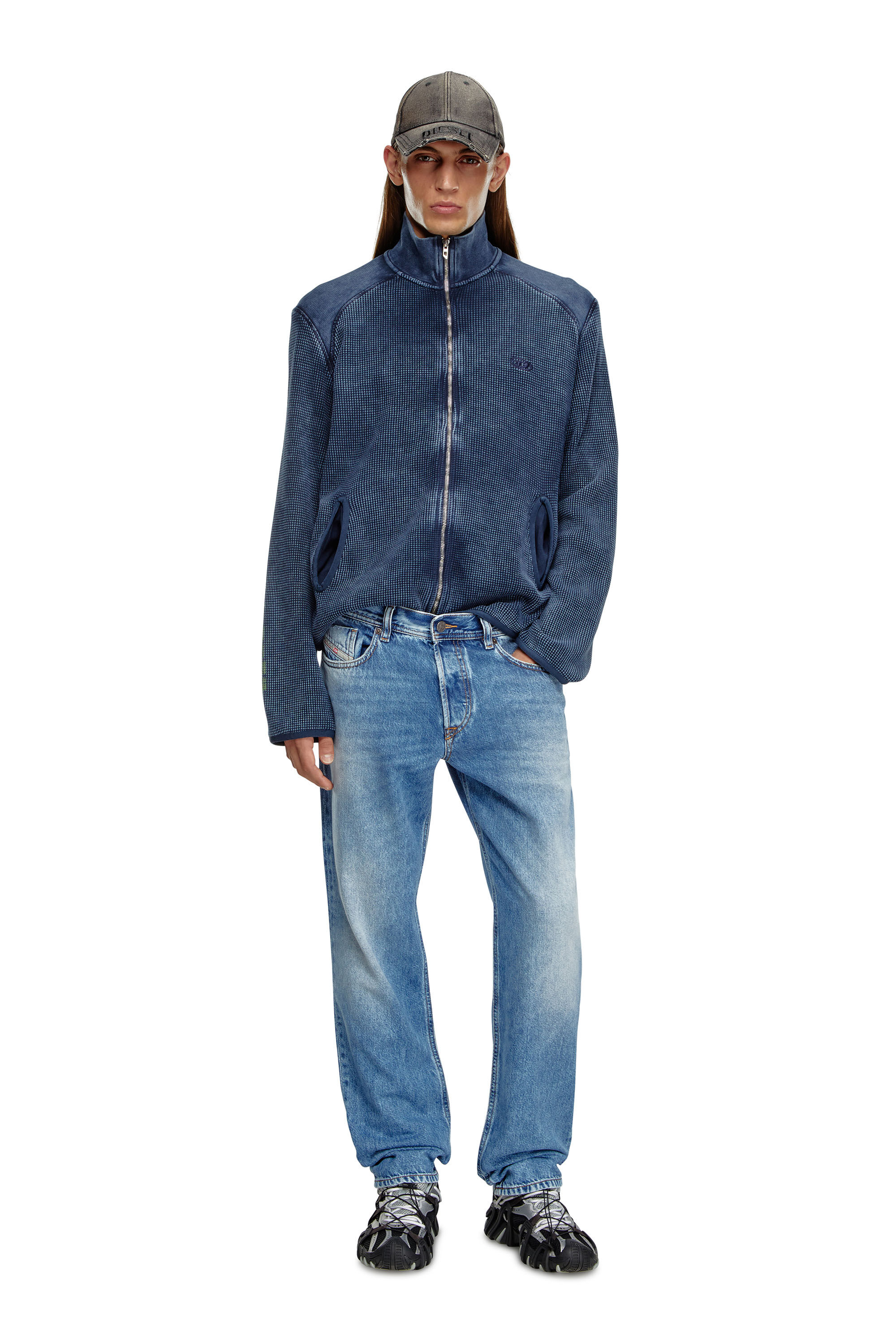 Diesel - Tapered Jeans 2023 D-Finitive 09H95, Hombre Tapered Jeans - 2023 D-Finitive in Azul marino - Image 1