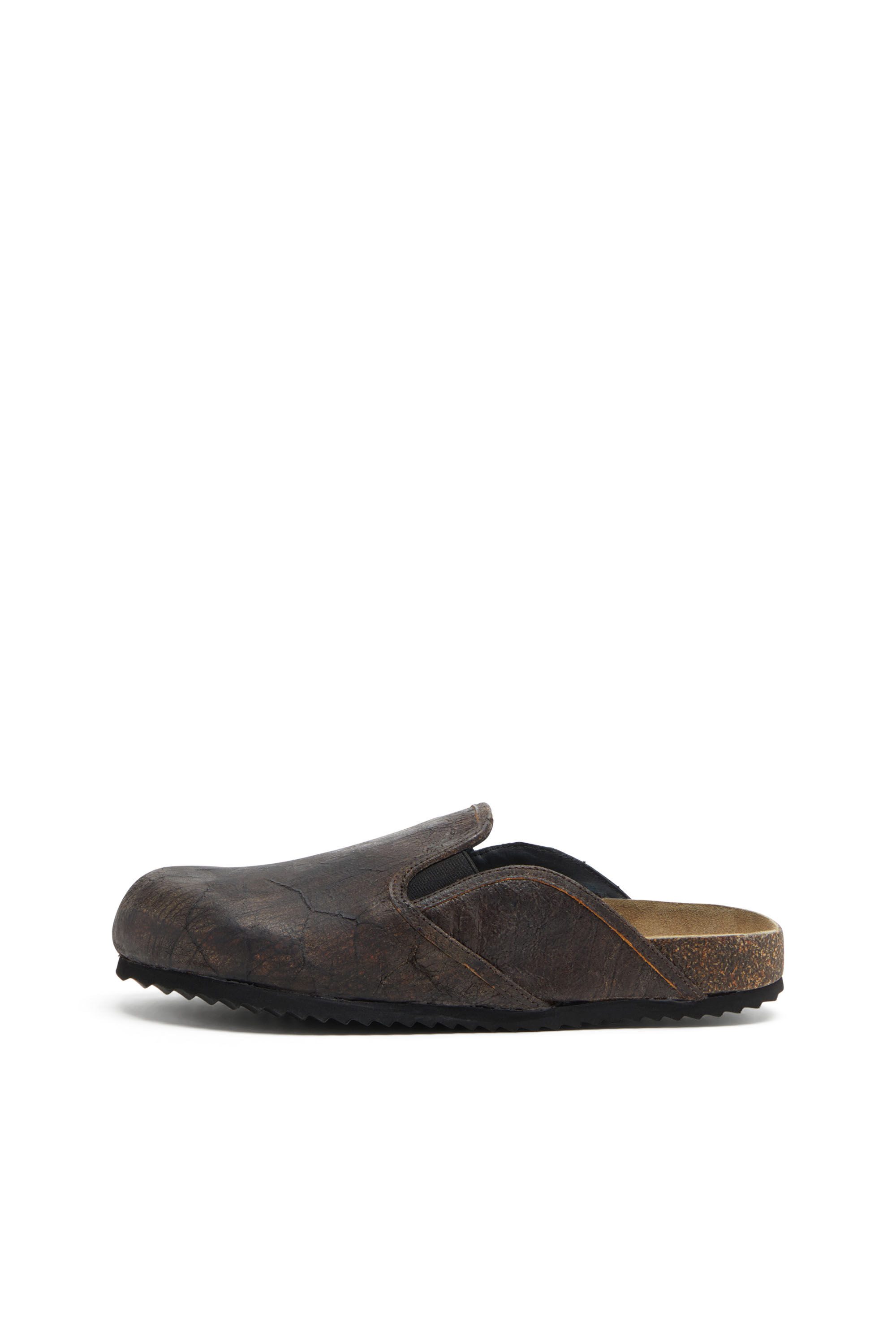 Diesel - D-WOODSTOCK SLIP-ON, D-Woodstock-Zuecos de gamuza con efecto agrietado Hombre in Marrón - 7
