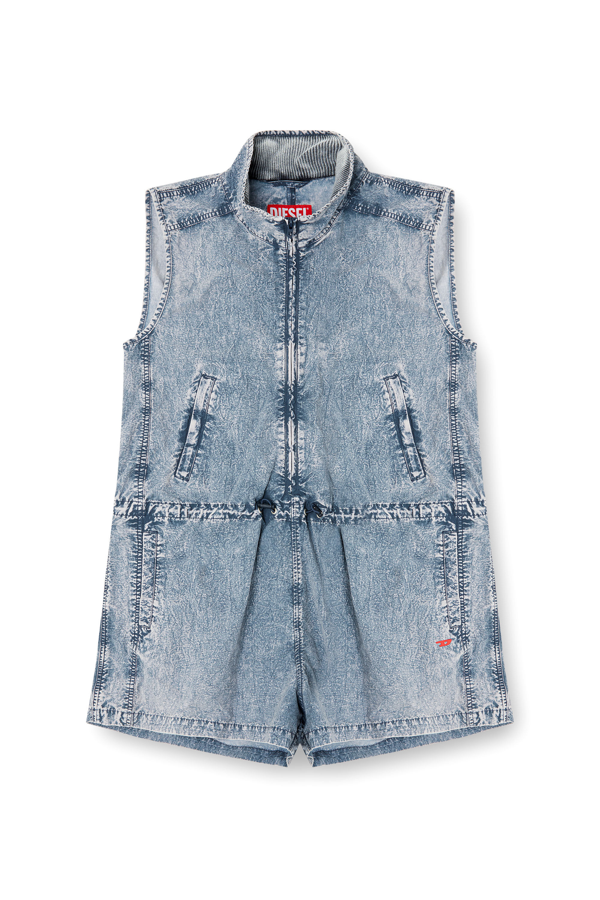 Diesel - J-ANNET, Mono de nailon tratado Mujer in Azul marino - 5
